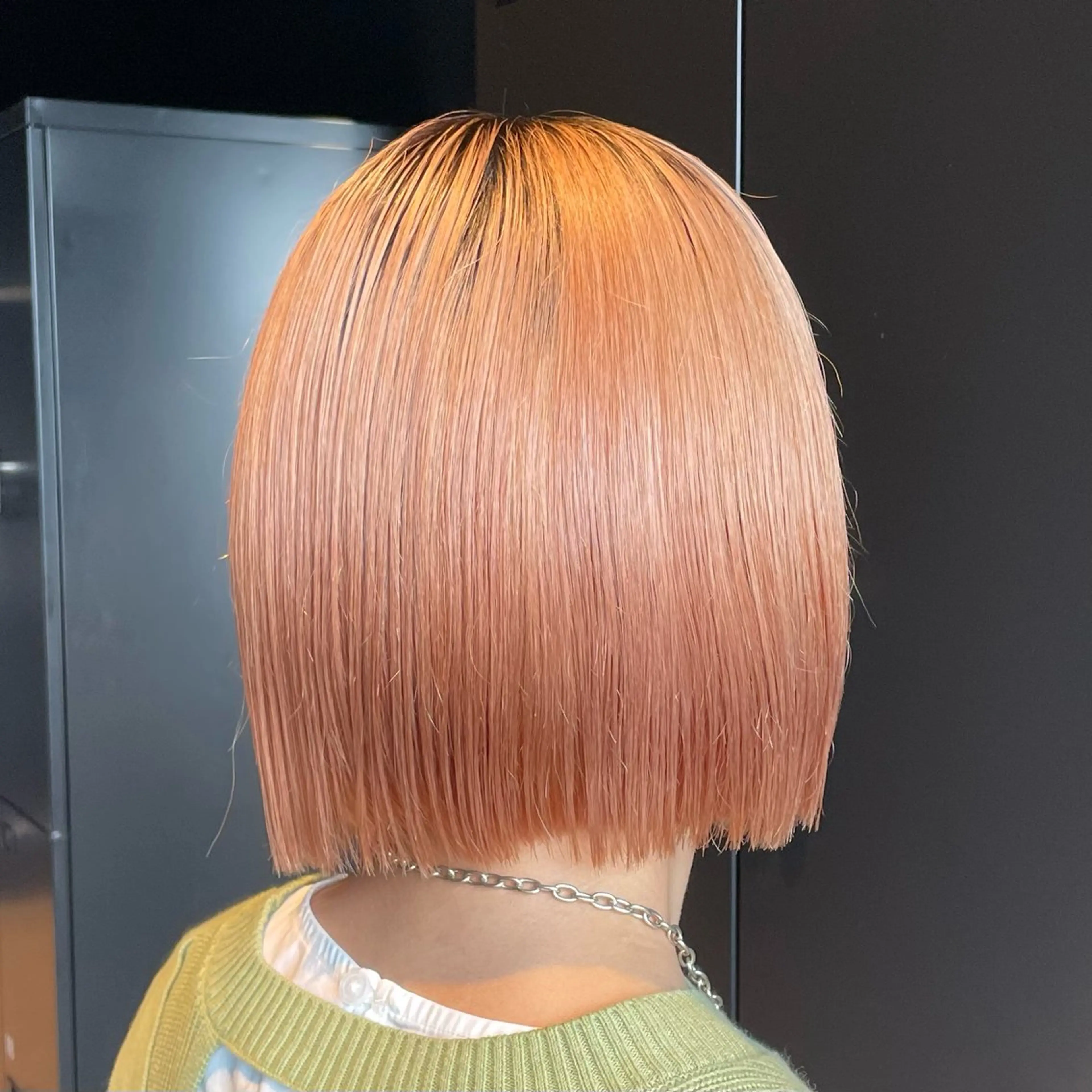 ショート カラー ヘアアレンジ 暖色ダブルカラーボブ レイヤー🌈AINAのヘアスタイル