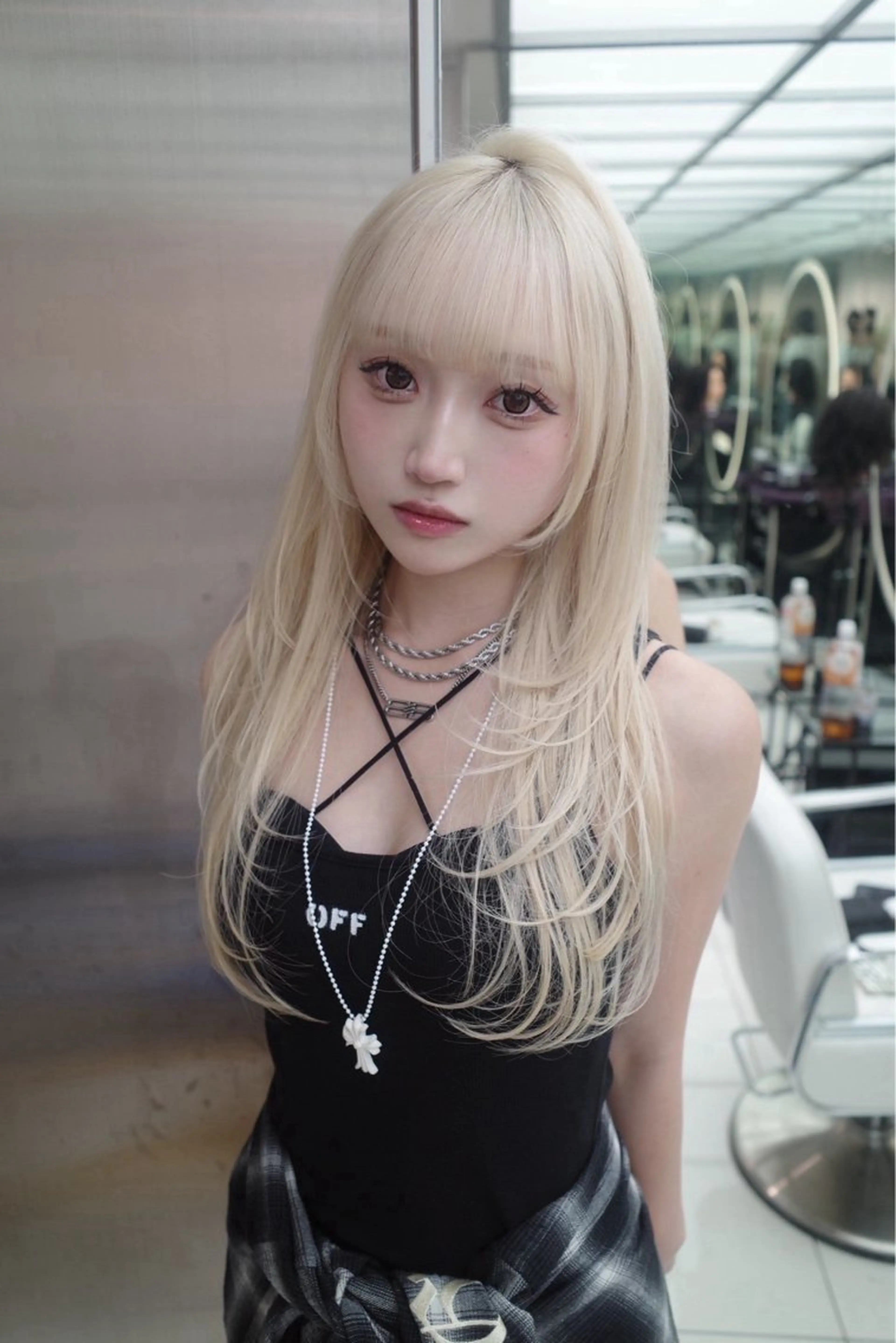 ロング カラー REDEALSHIBUYA所属・はるゆき/モテ髪 ハイレイヤー/艶髪のヘアスタイル