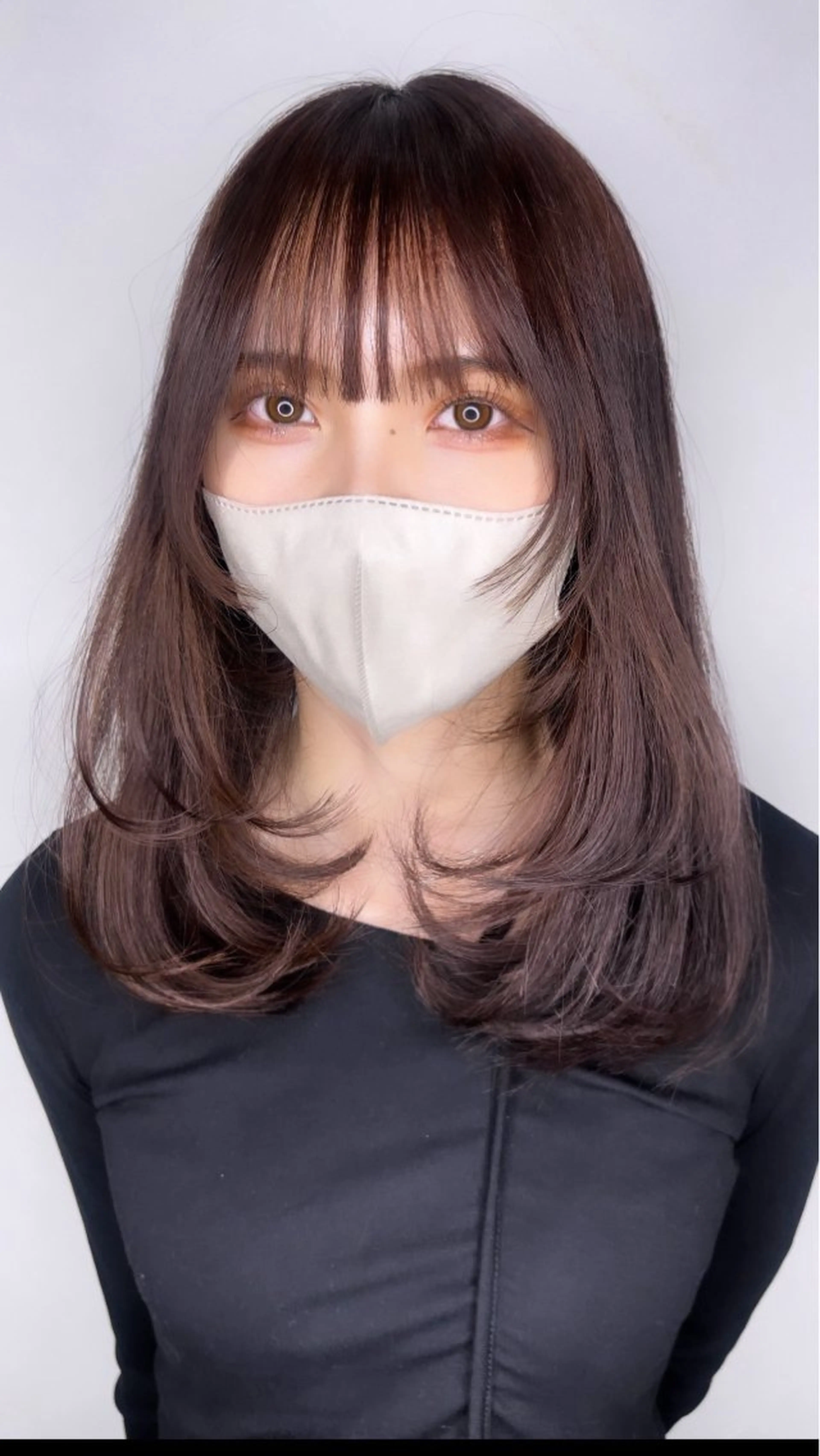 セミロング 剣持友希/高崎 ifh iizukaのヘアスタイル