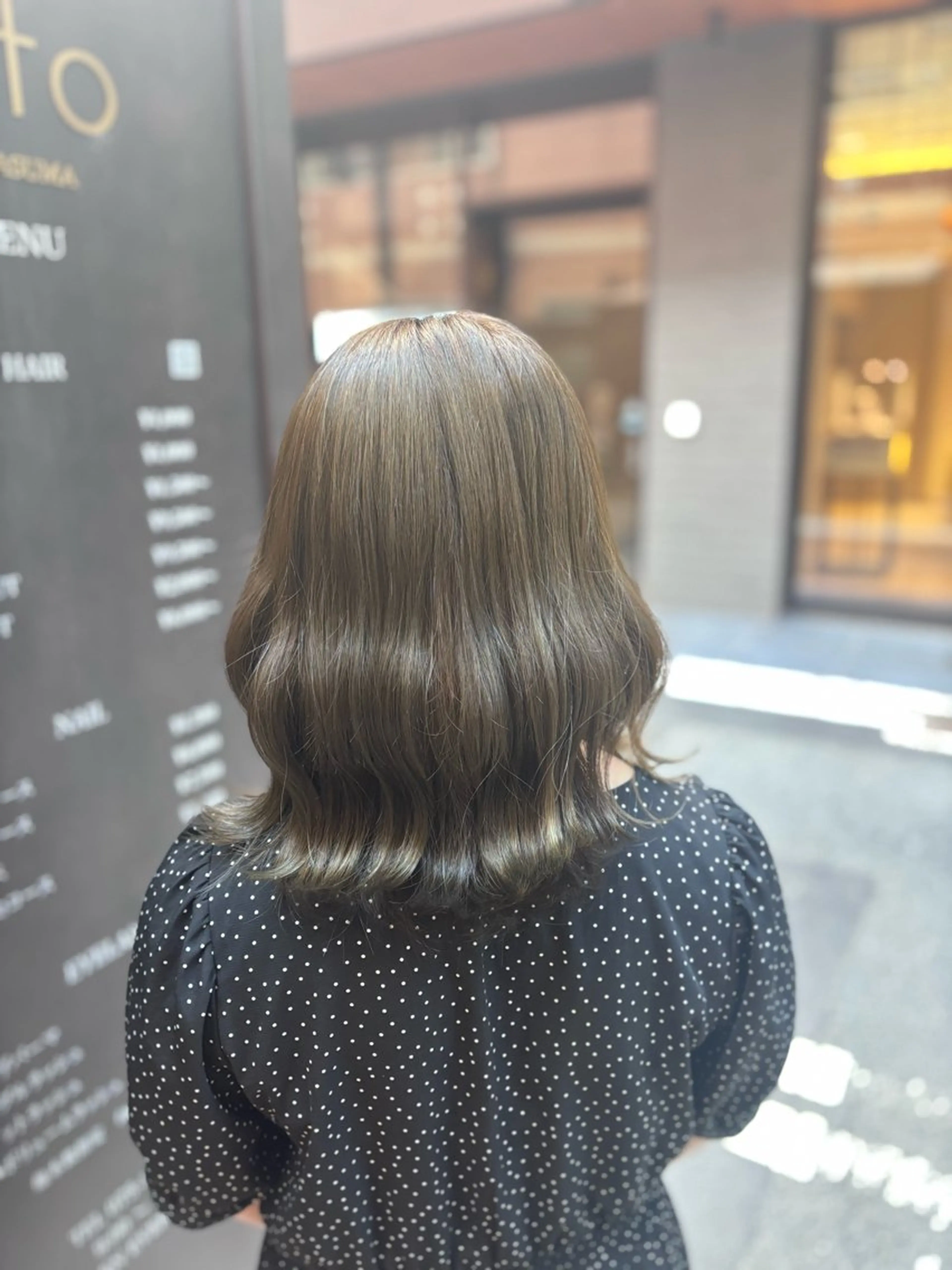 ミディアム ヘアカラー トリートメント 中野まな /elto四条烏丸店のヘアスタイル