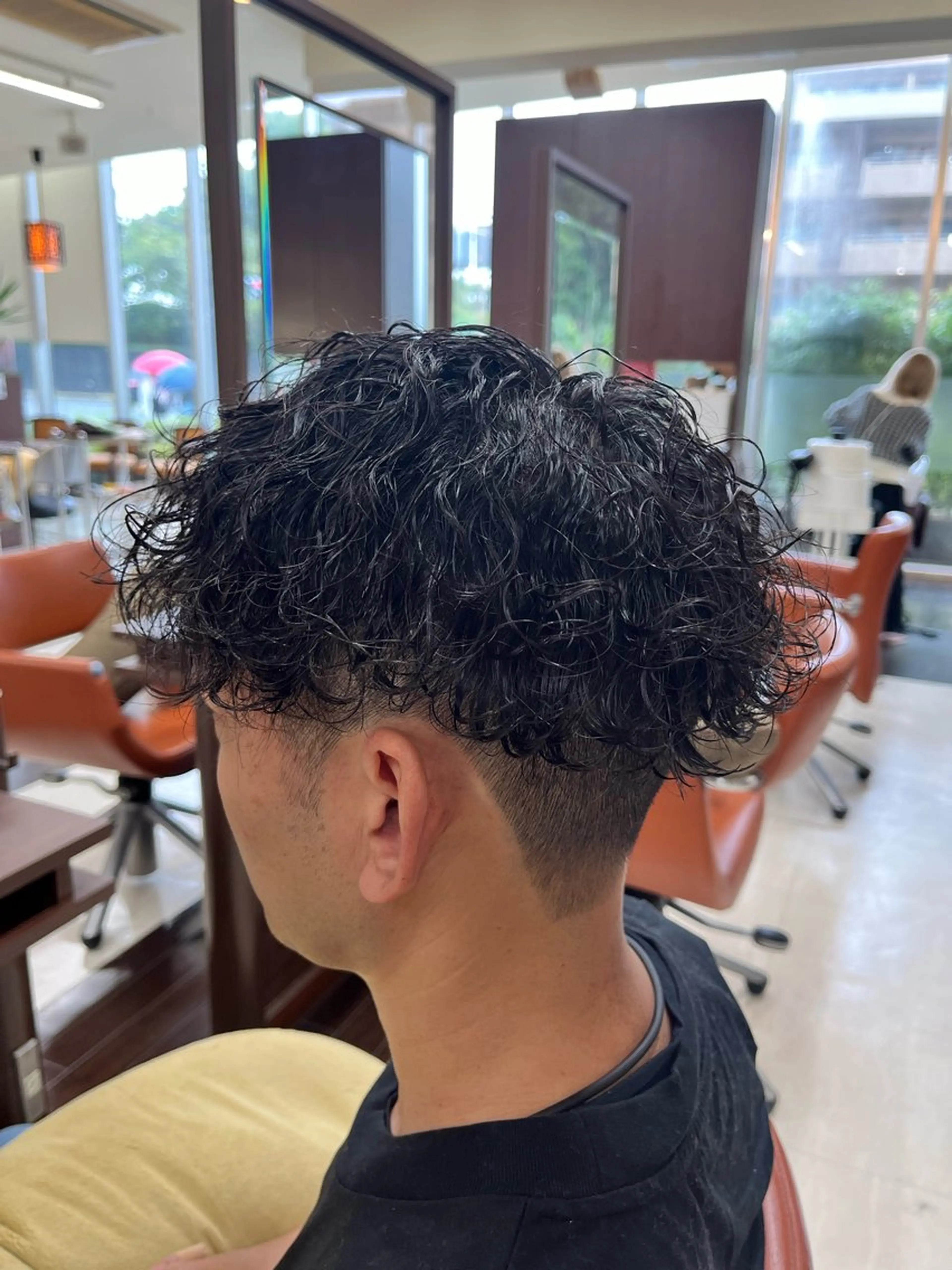 ショート パーマ メンズ マッシュ メンズパーマ 刈り上げ 波巻きパーマ スパイラルパーマ AROH men's cut&men's perm 船橋店所属・🧊メンズ特化🧊 高木航希のヘアスタイル