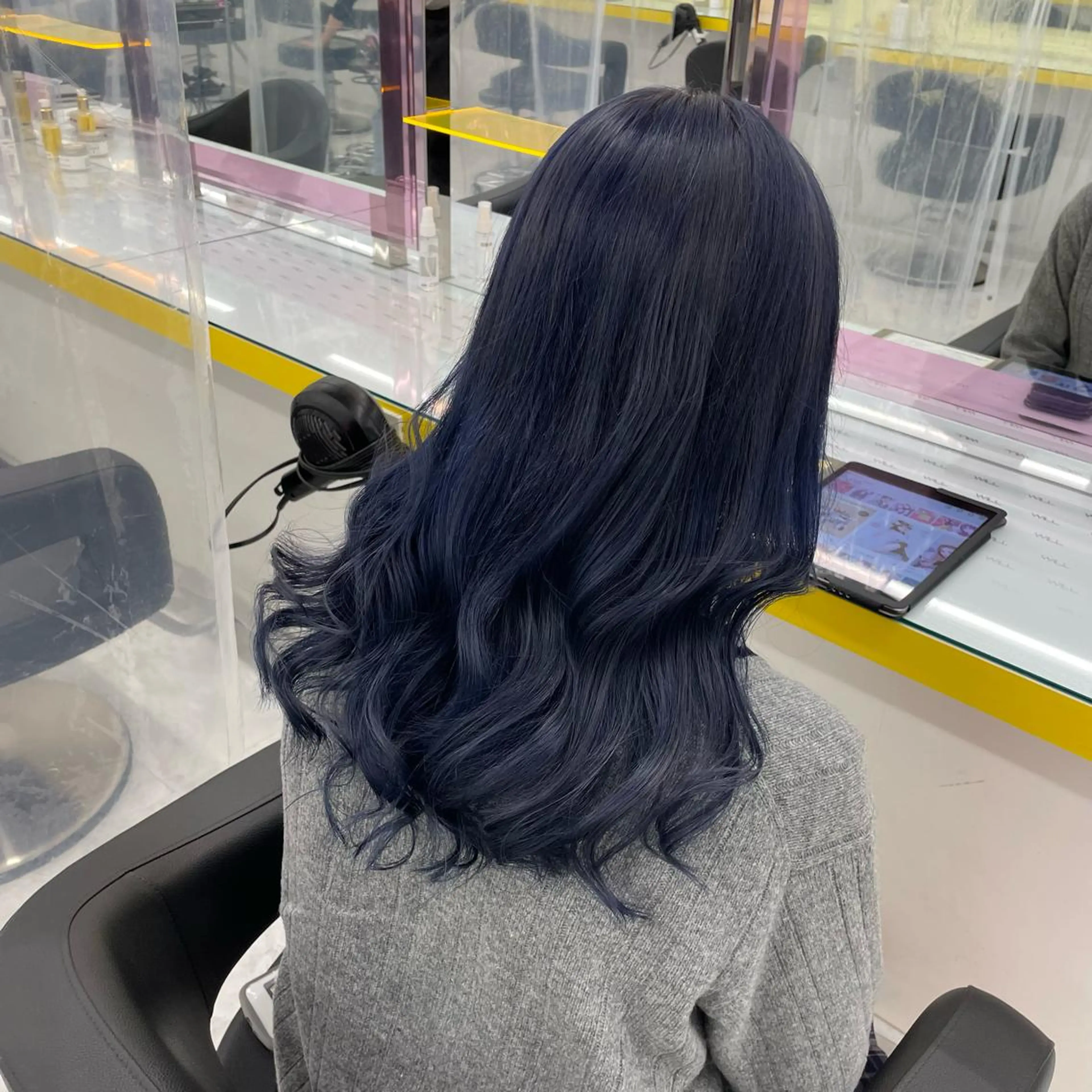 ロング カラー パーマ ヘアアレンジ メンズ 💜寒色特化 門脇誠弥💜のヘアスタイル