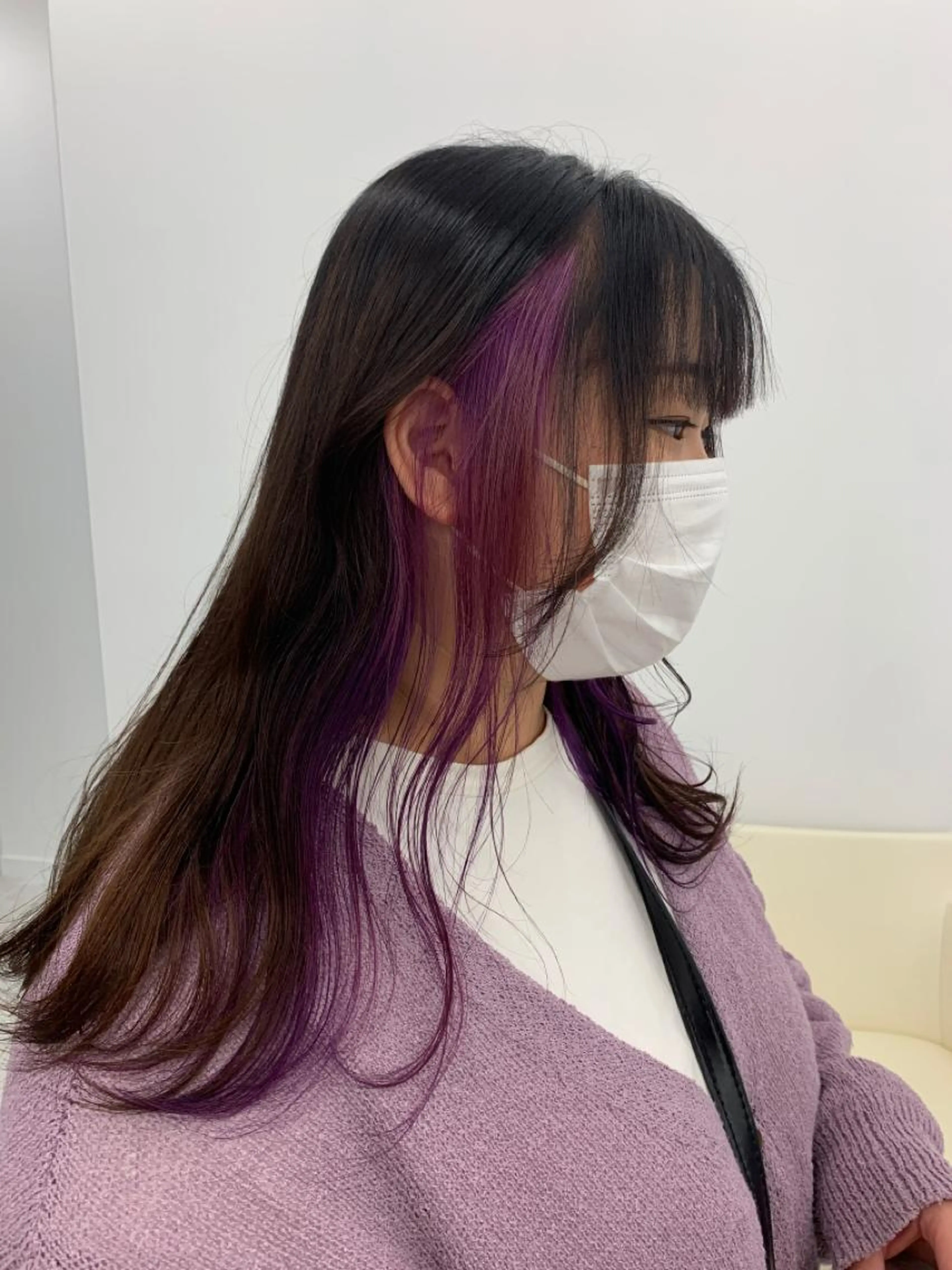 🌈ポイントブリーチ＋オンカラー+似合わせカット＋1stepトリートメントの写真
