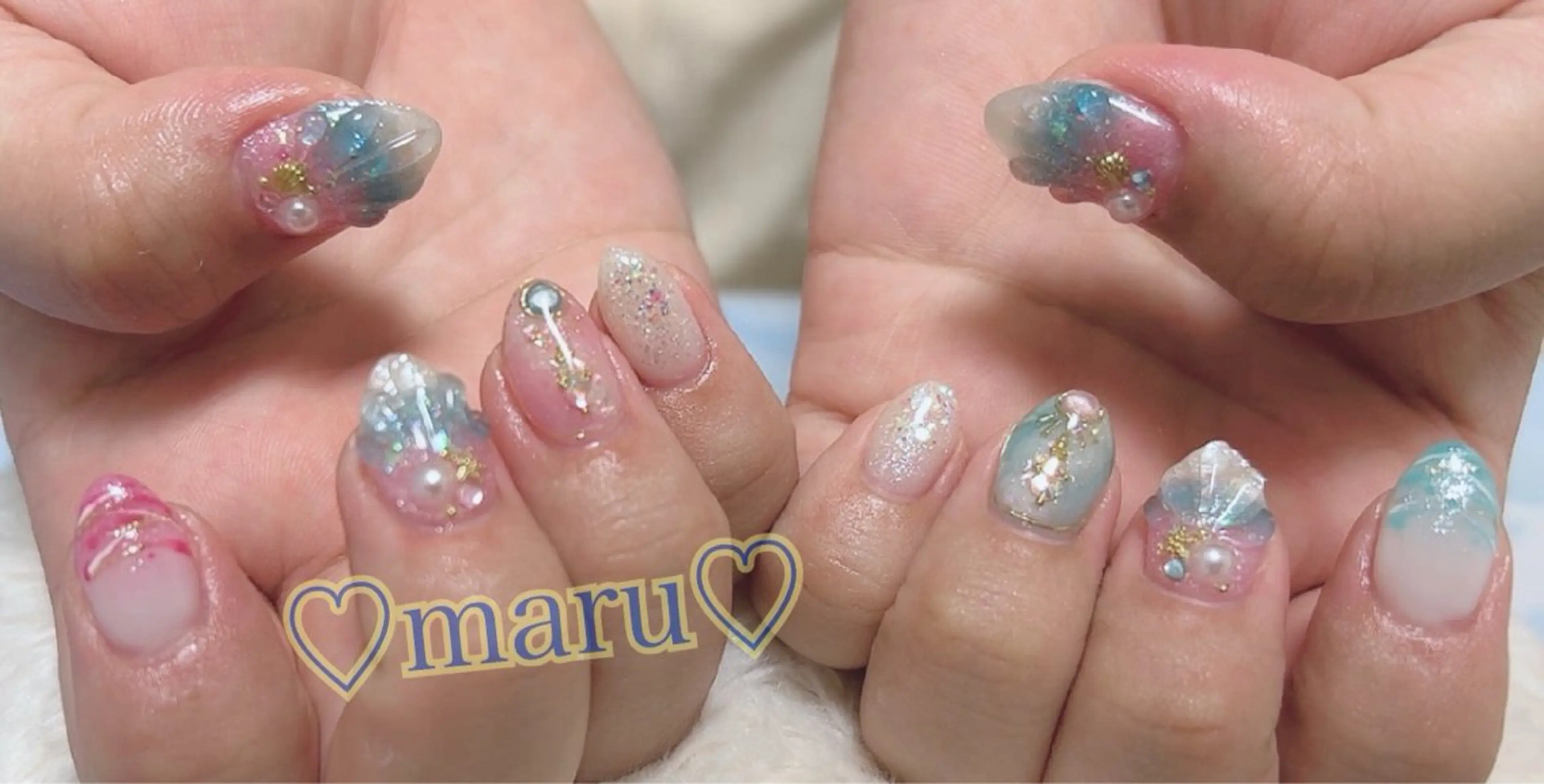 ネイル ハンドネイル フットネイル まるみ ♡のネイルデザイン