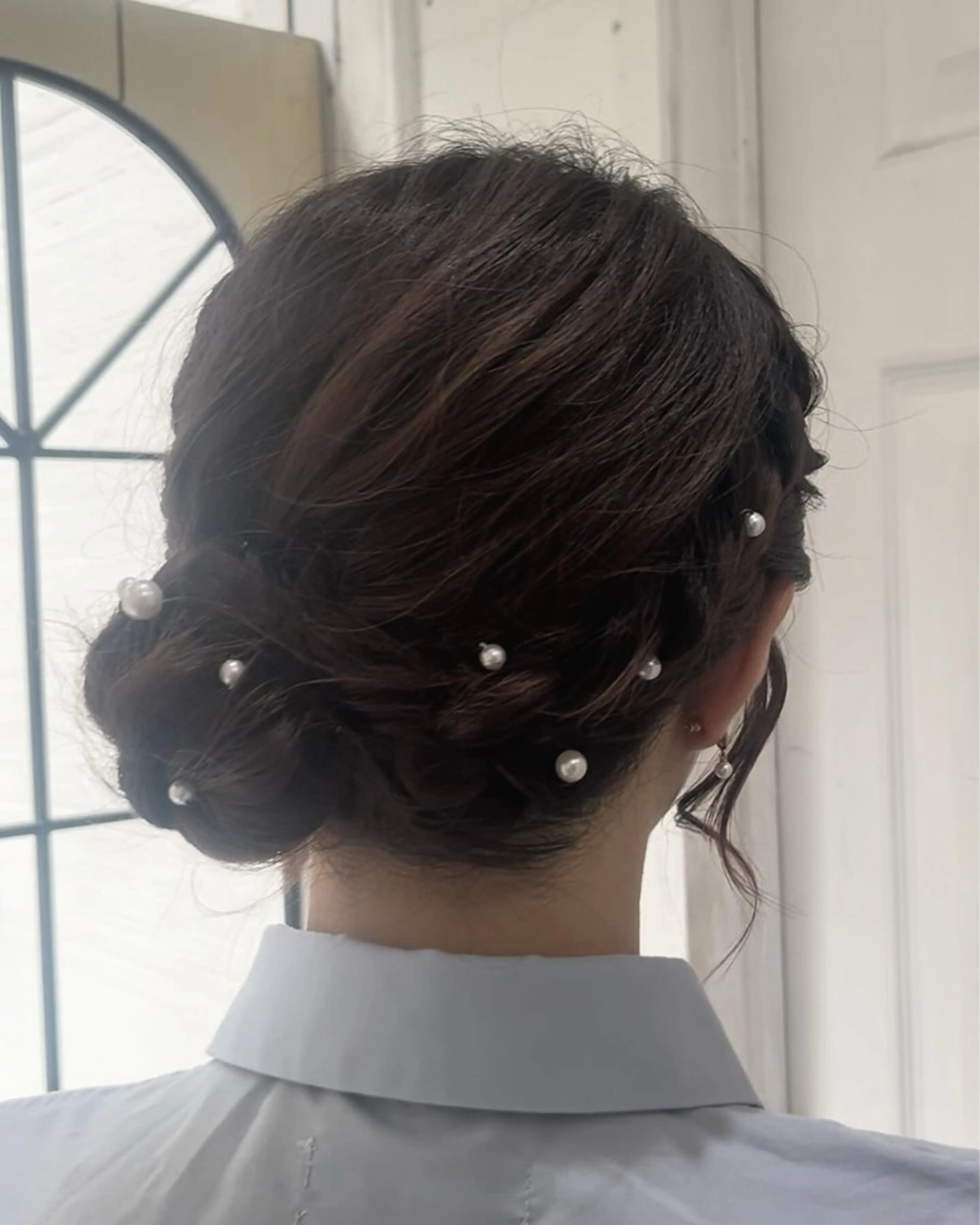ミディアム ヘアアレンジ ヘアセット uros.所属・🩵aiko / モデル募集中️🩵のヘアスタイル