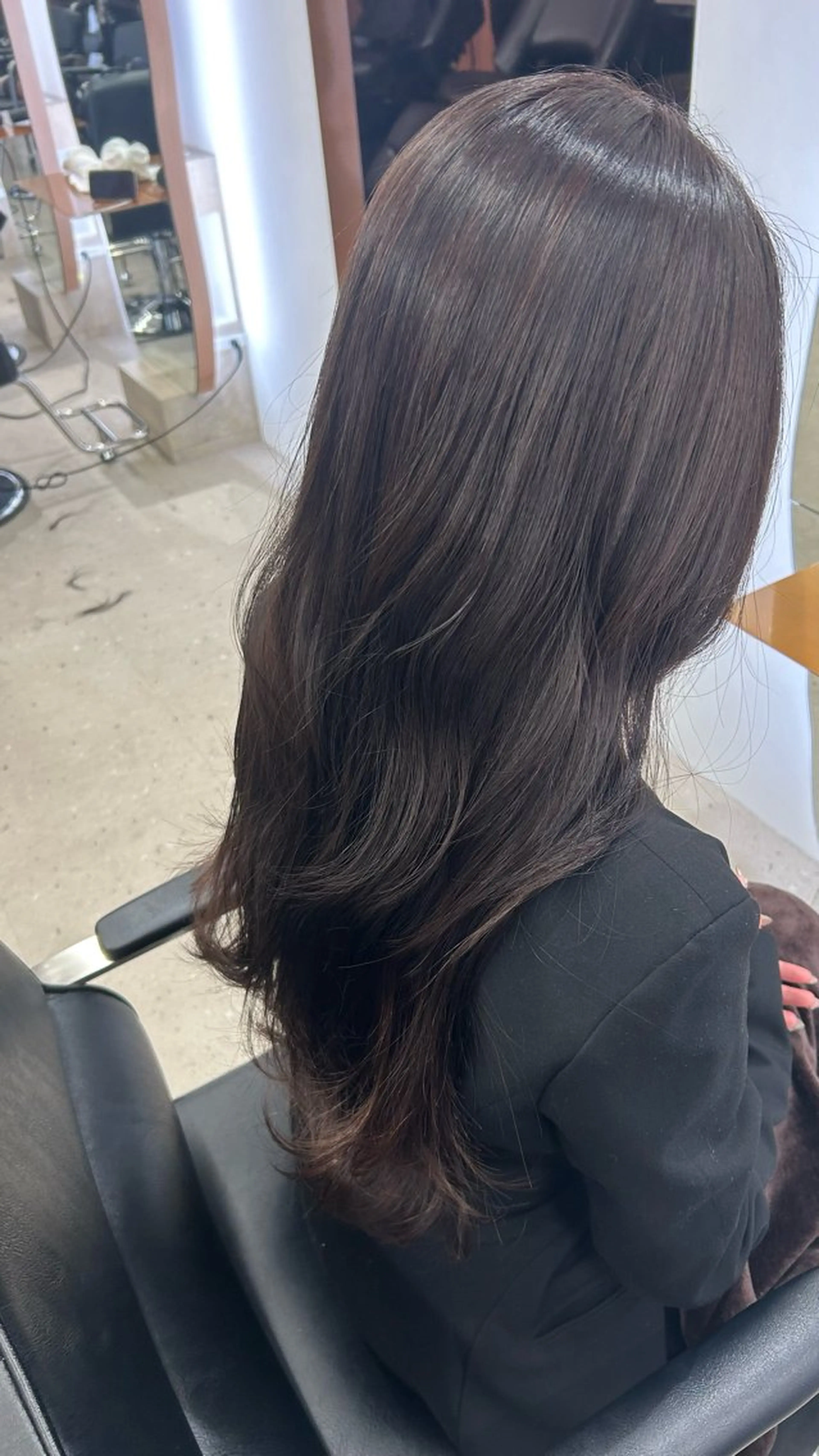 ロング チョコレートブラウン ヘアカラー トリートメント 茶屋町/髪質改善/ 🎀Koyuzuのヘアスタイル