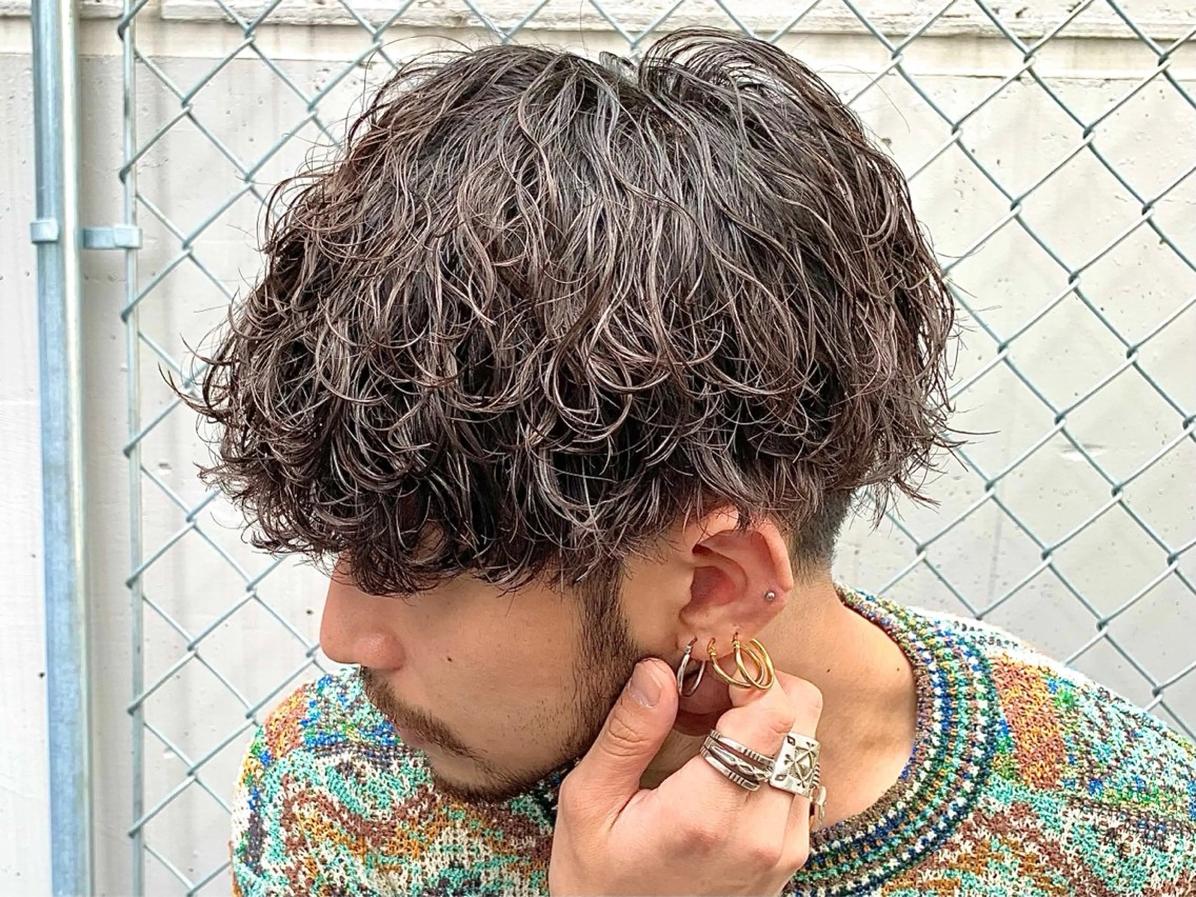 ショート パーマ メンズパーマ特化 園田　楓莉のヘアスタイル