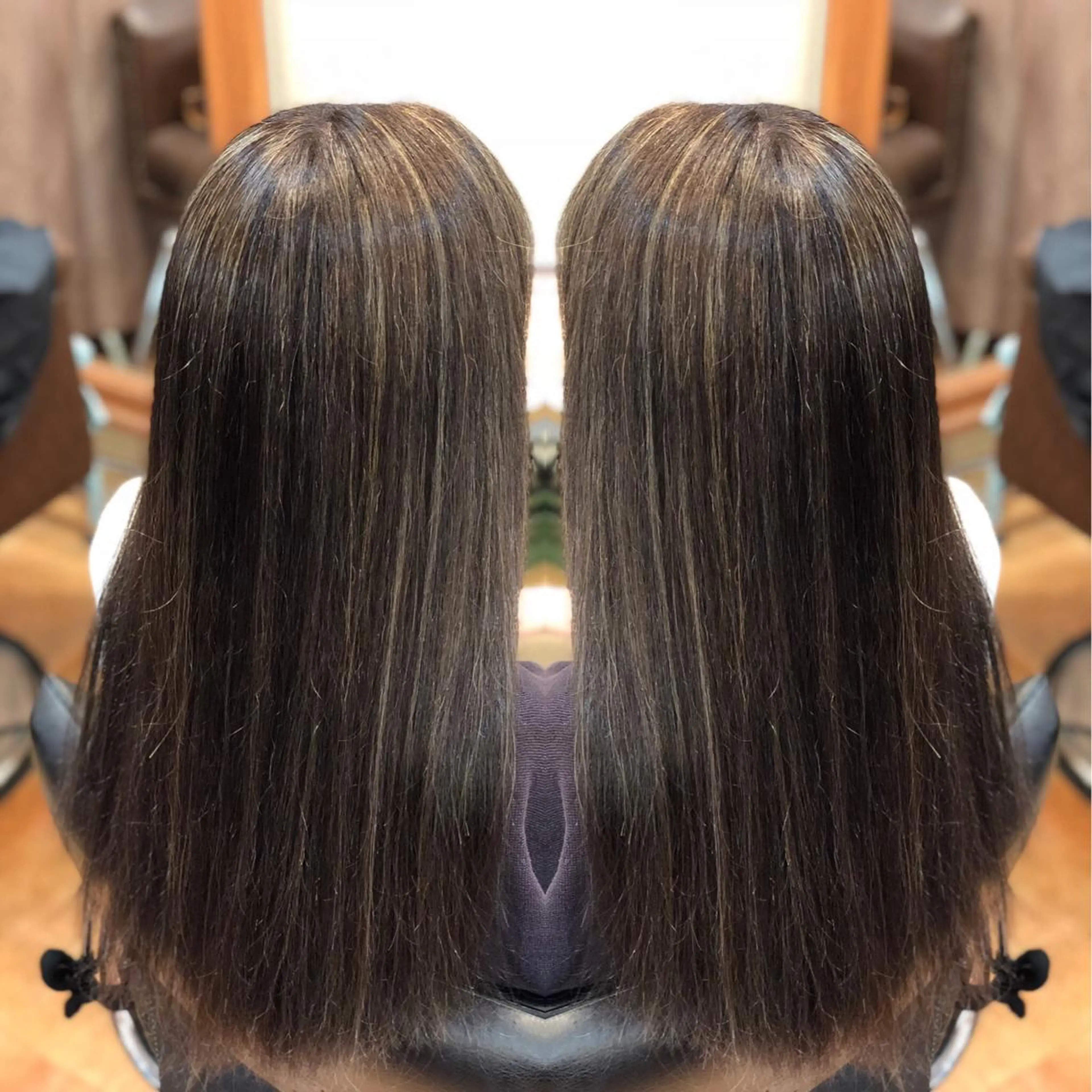 セミロング ヘアカラー トリートメント LOCO Ko-kiのヘアスタイル