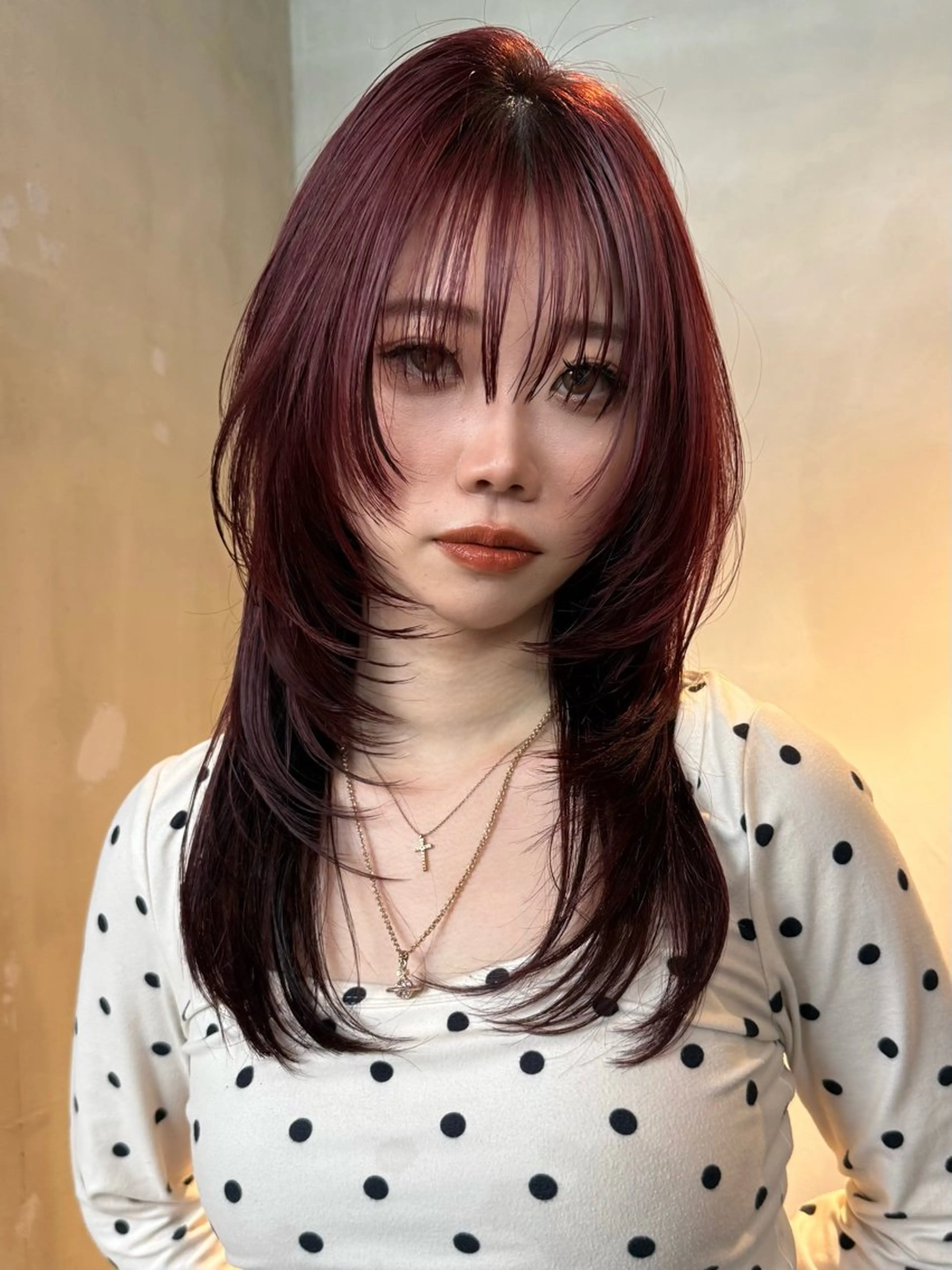 セミロング カラー カット ヘアカラー ウルフ/レイヤー ⚡️ITSUKU⚡️のヘアスタイル