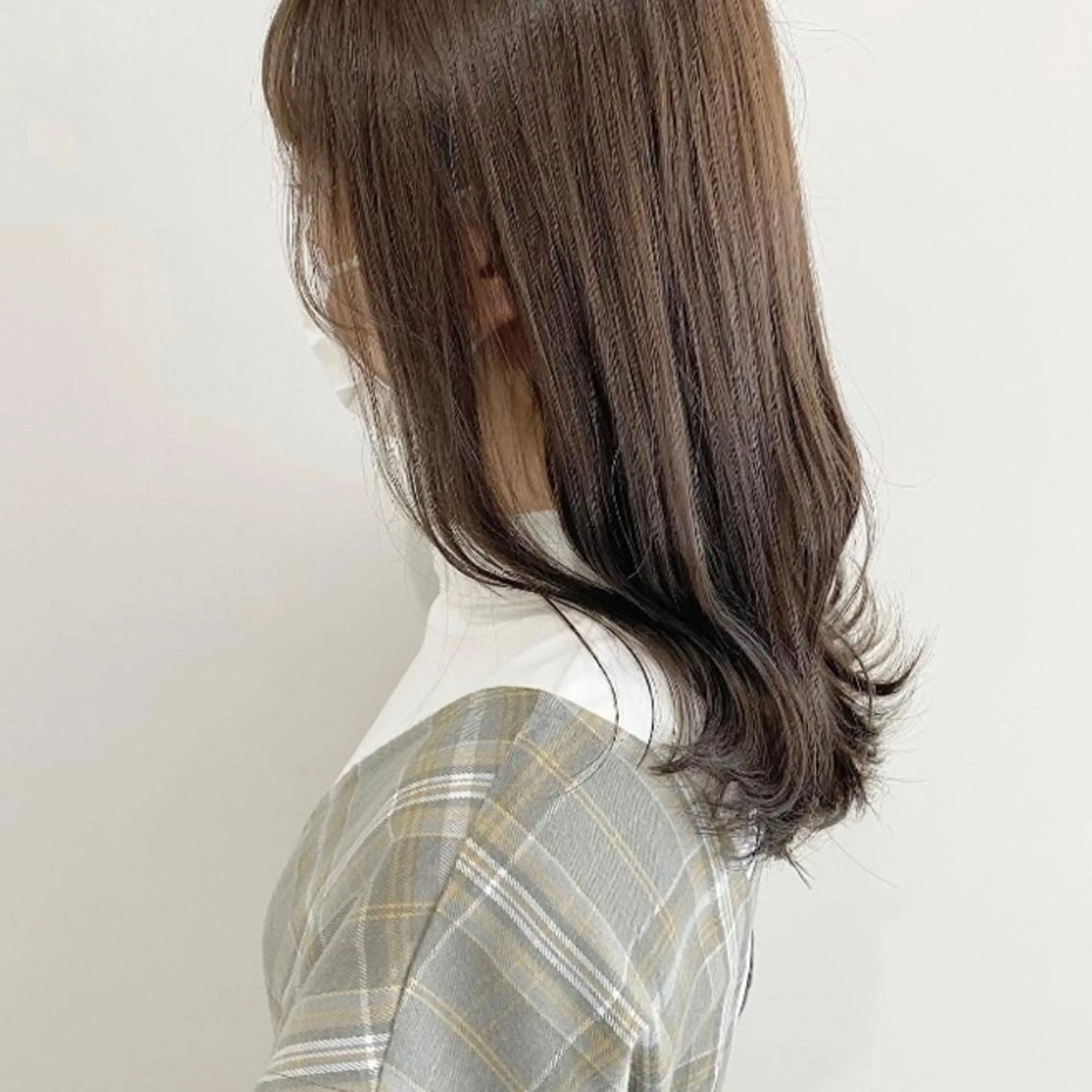 ミディアム カラー ベージュカラー お洒落パーマ/ 艶カラー/michiのヘアスタイル