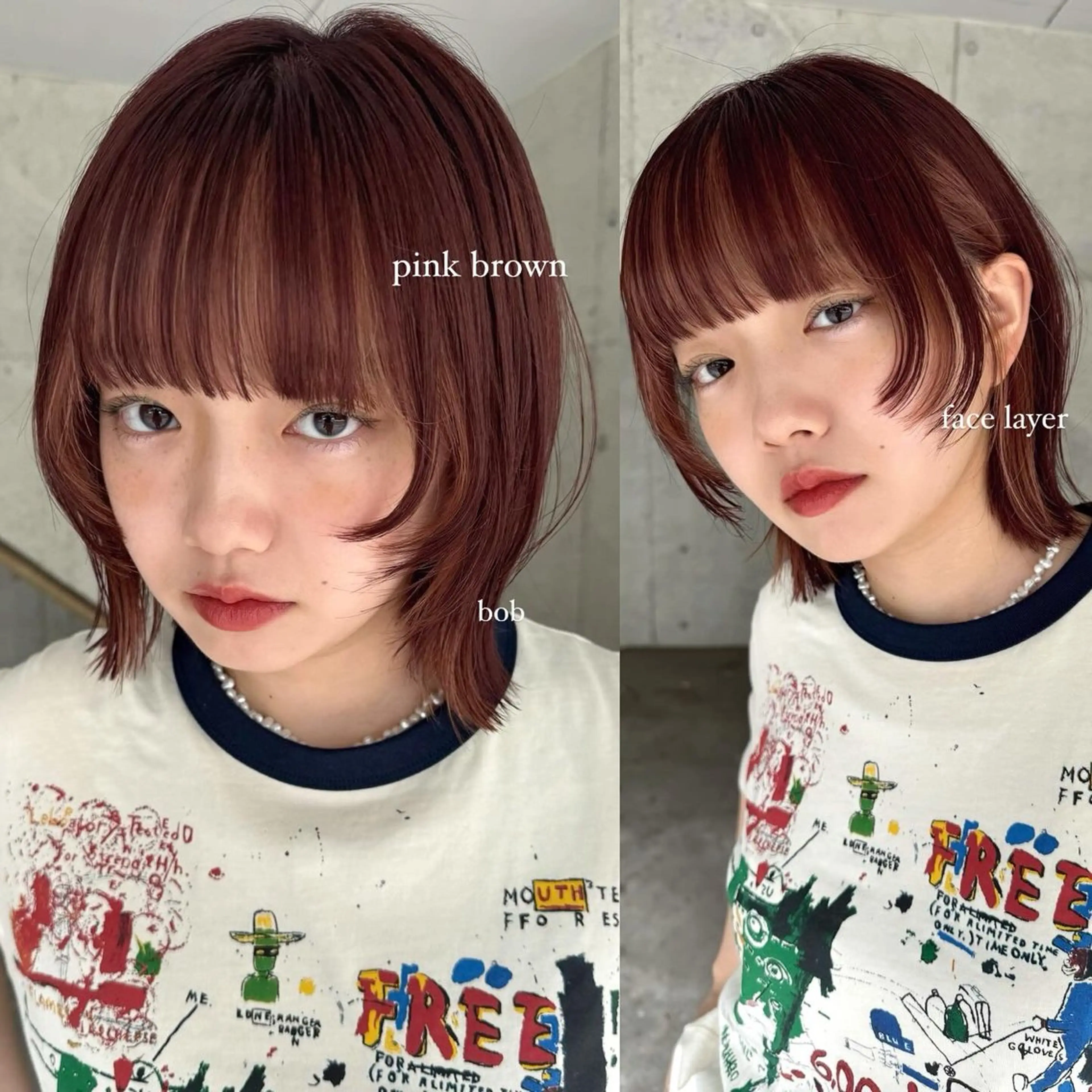 ショート カラー カット ヘアカラー トリートメント yuuka/ボブ/ダ ブルカラー/髪質改善のヘアスタイル