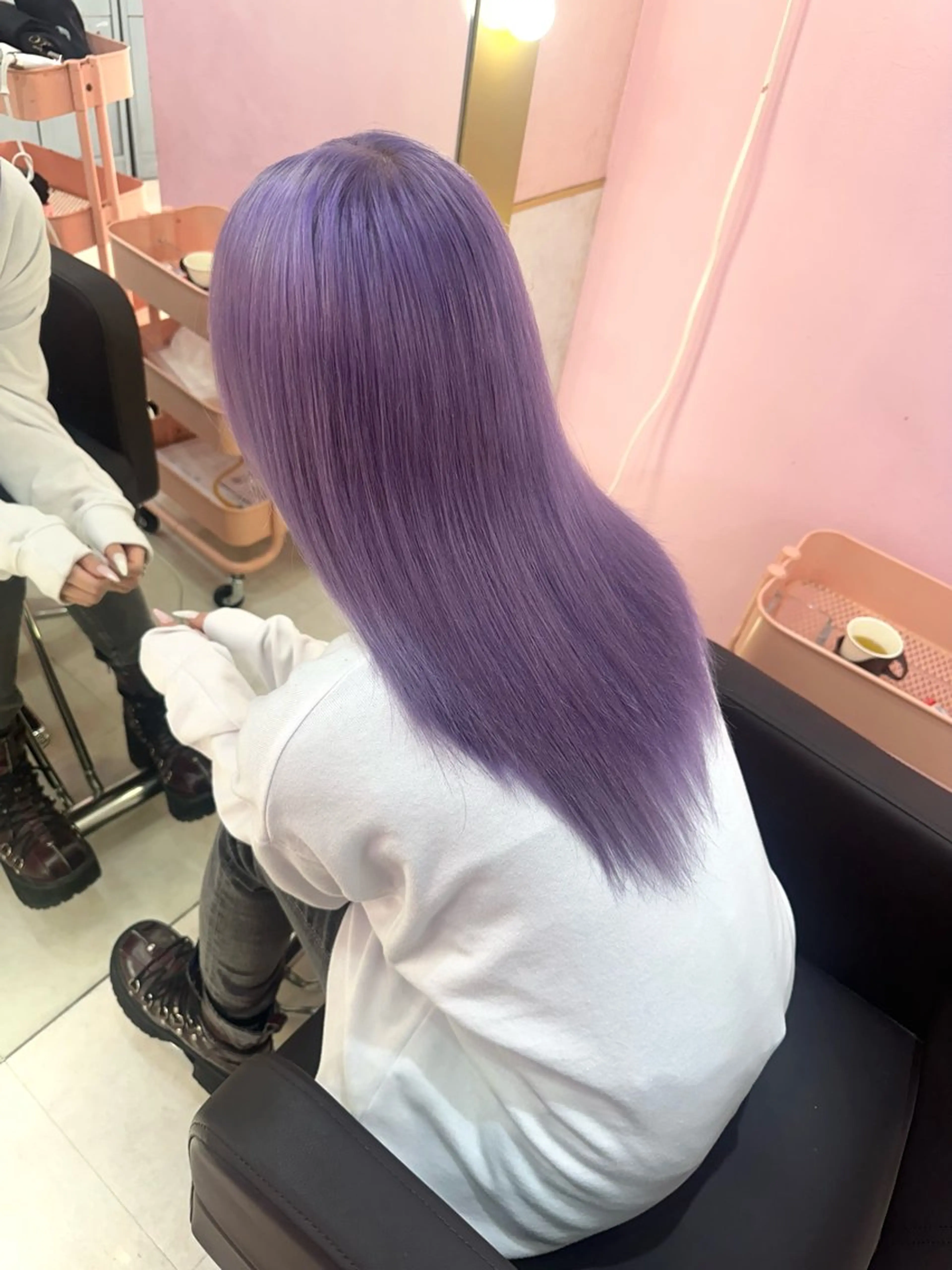 セミロング カラー ヘアカラー トリートメント 🦋艶髪ハイトーン KOKI🦋のヘアスタイル