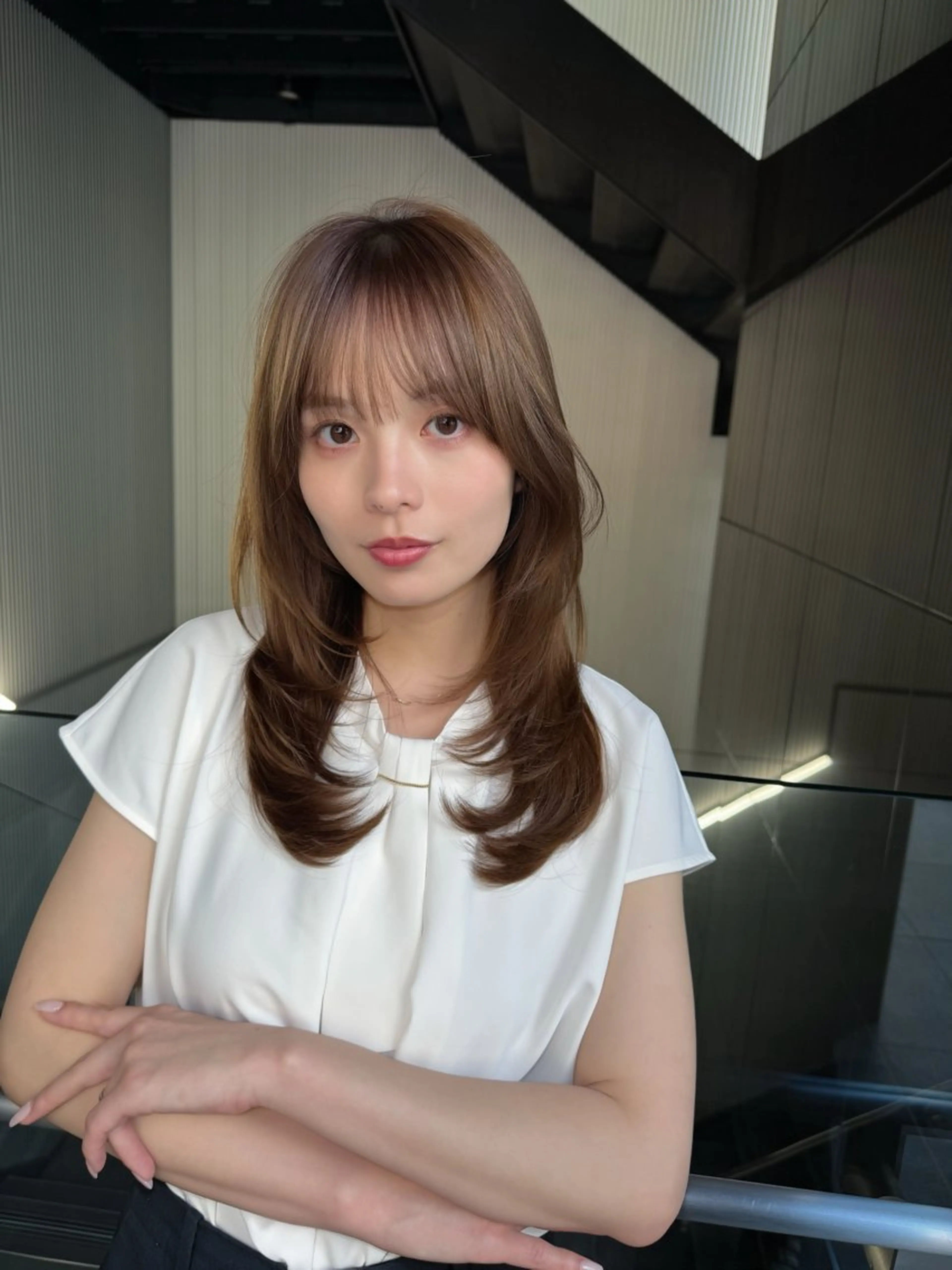 セミロング カット トリートメント AMATELAS zero所属・髪質改善×透明感 ×艶髪/杉田のヘアスタイル