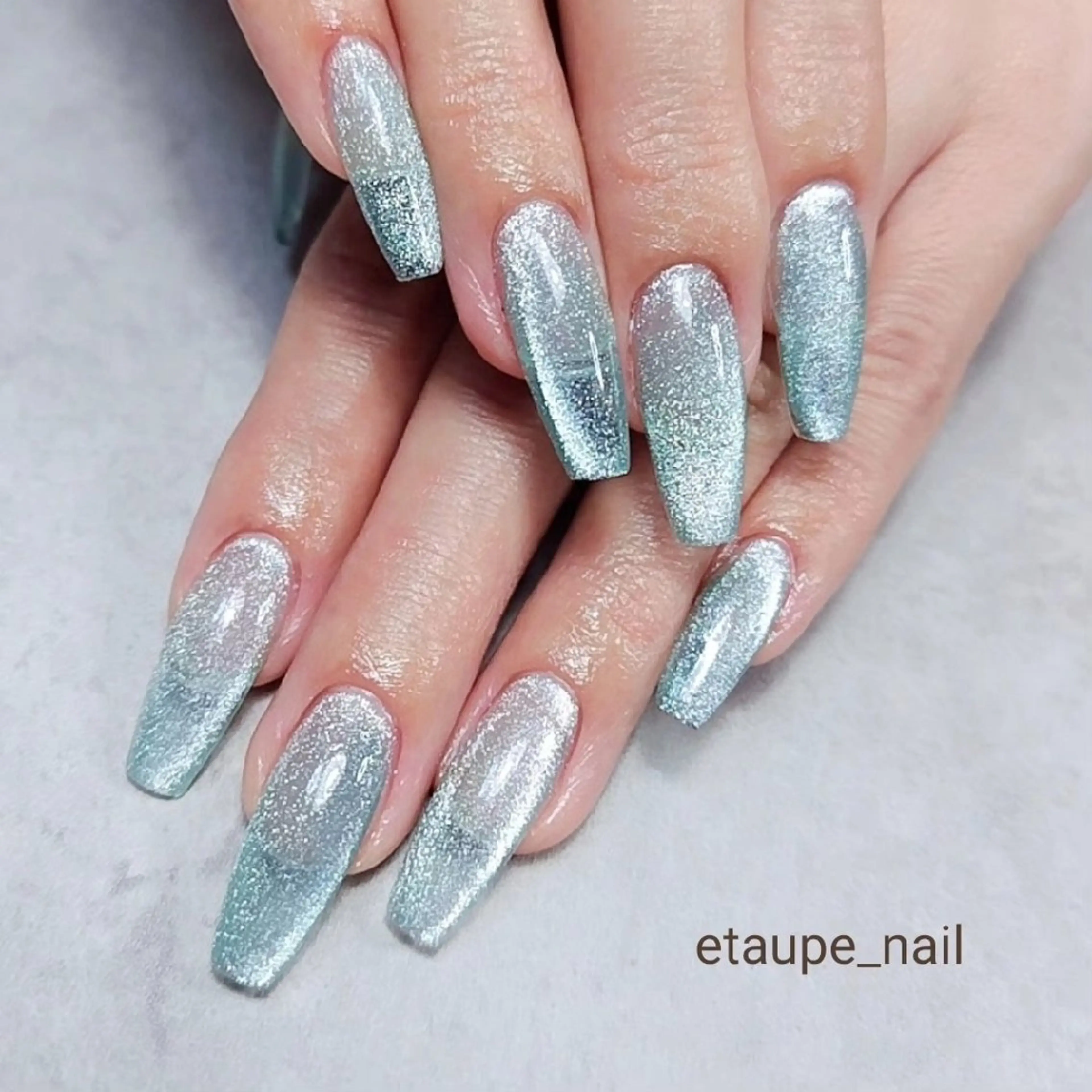 ネイル マグネットネイル マグネットワンカラー ワンカラーネイル ネイルチップ etaupe nail所属・向原自宅サロン ★エトープネイルのネイルデザイン