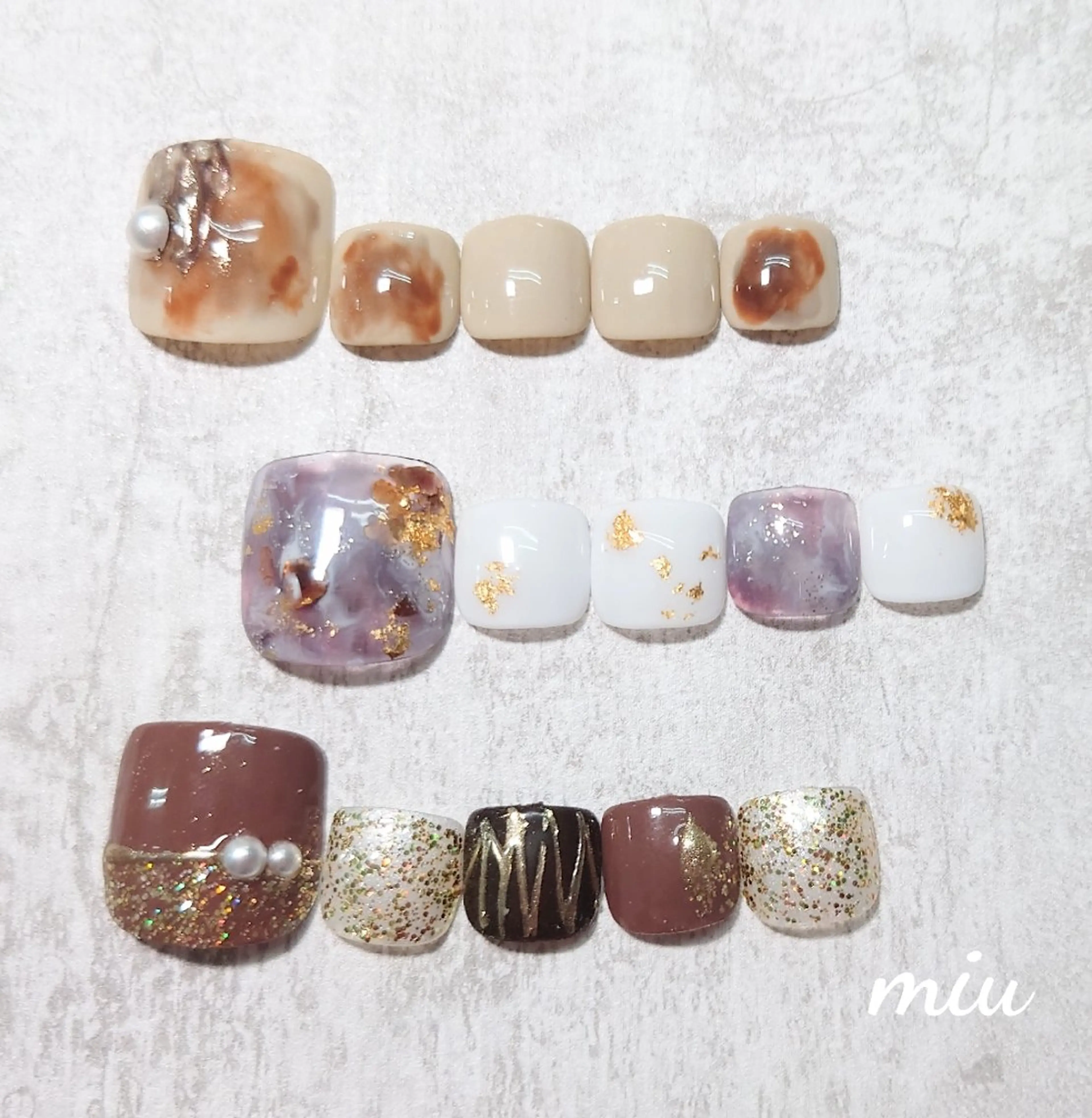 ネイル フットネイル miu nail亀戸 Momokaのネイルデザイン