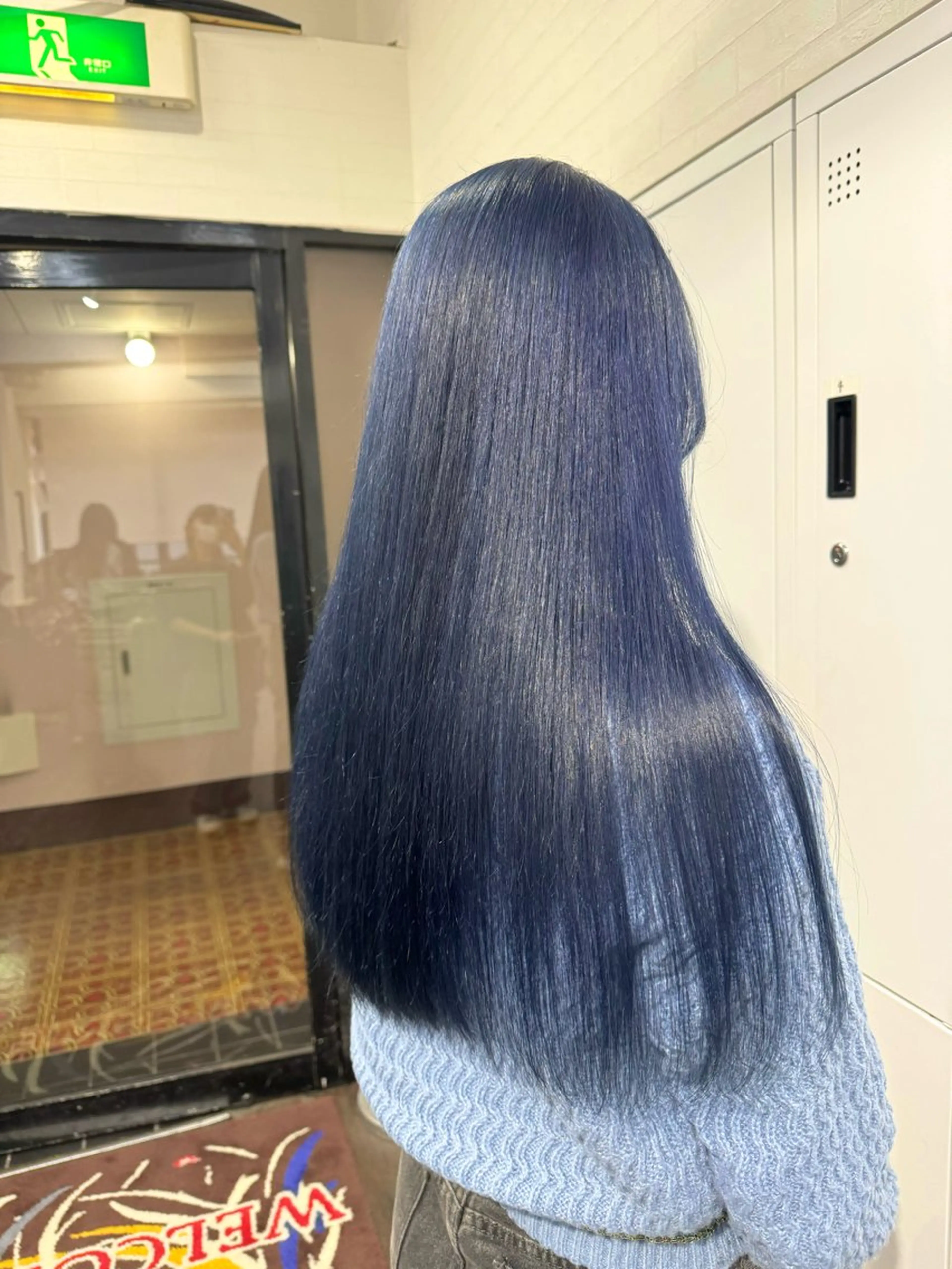 ロング カット ヘアカラー トリートメント 田子🦋ハイトーン 🫐耳つぼジュエリーのヘアスタイル