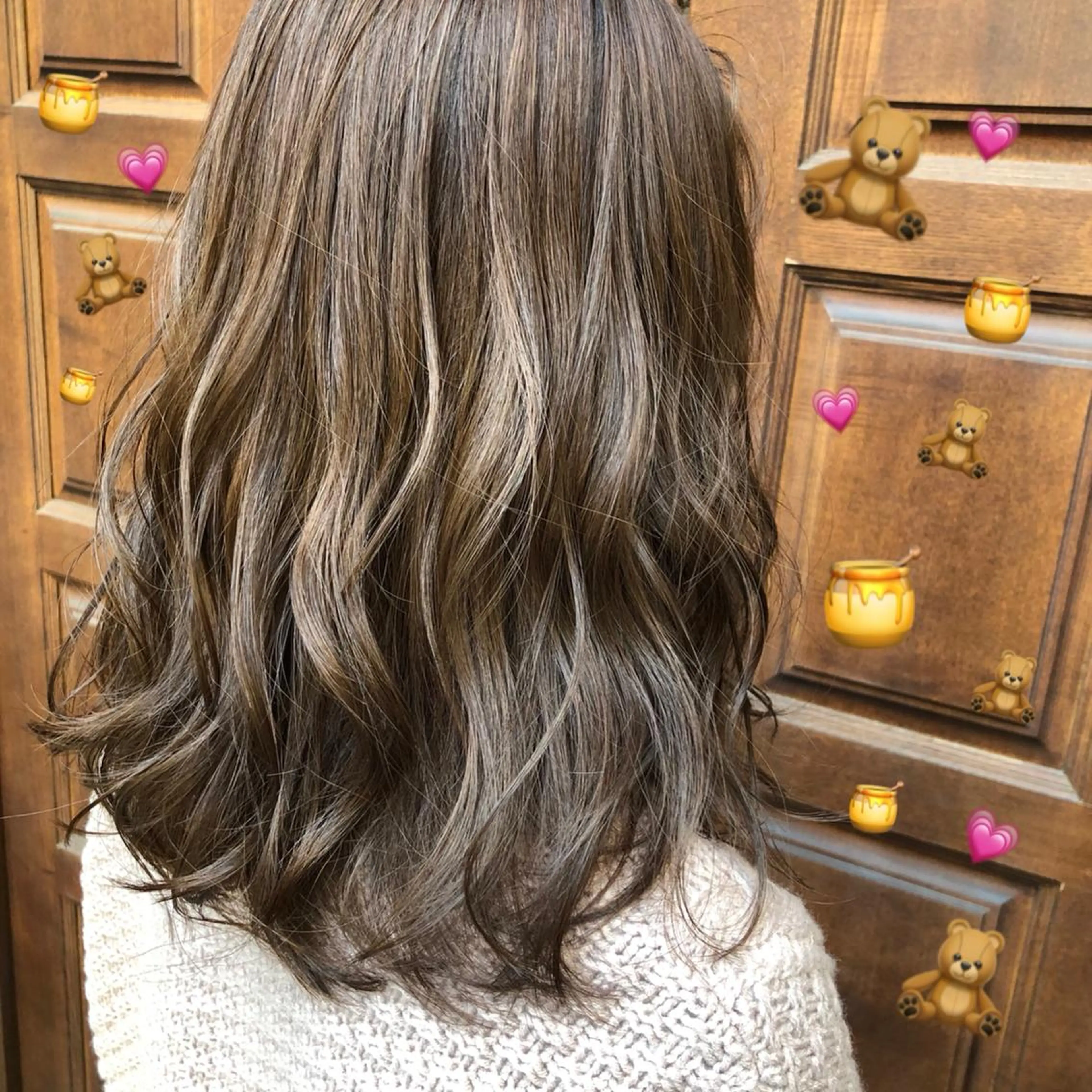 セミロング カラー ベージュカラー ブリーチ ブリーチなしカラー 🍊🍊COコ かぢあおい🍊🍊のヘアスタイル