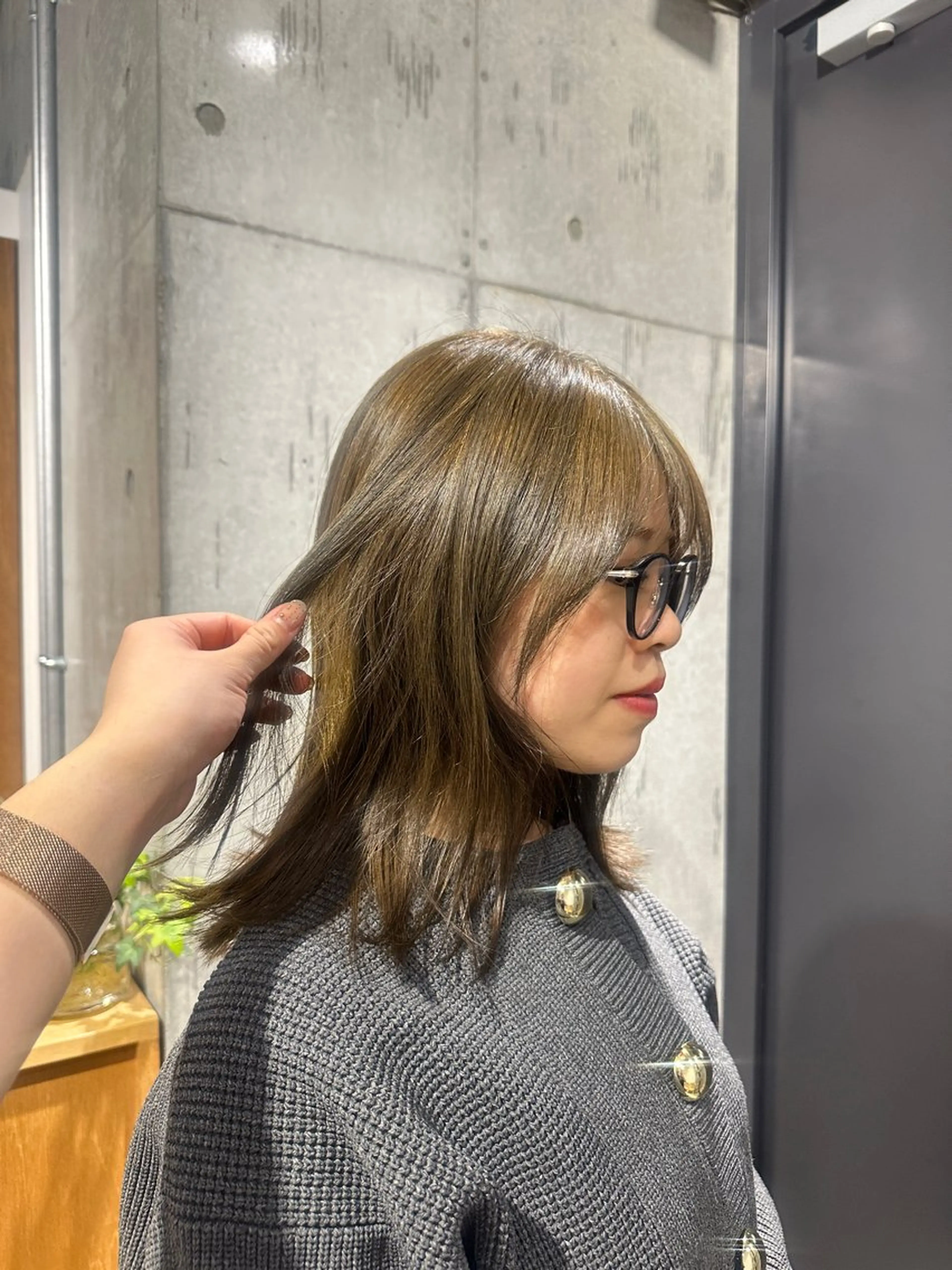 ミディアム ヘアカラー トリートメント 中里　凜 /自由が丘のヘアスタイル