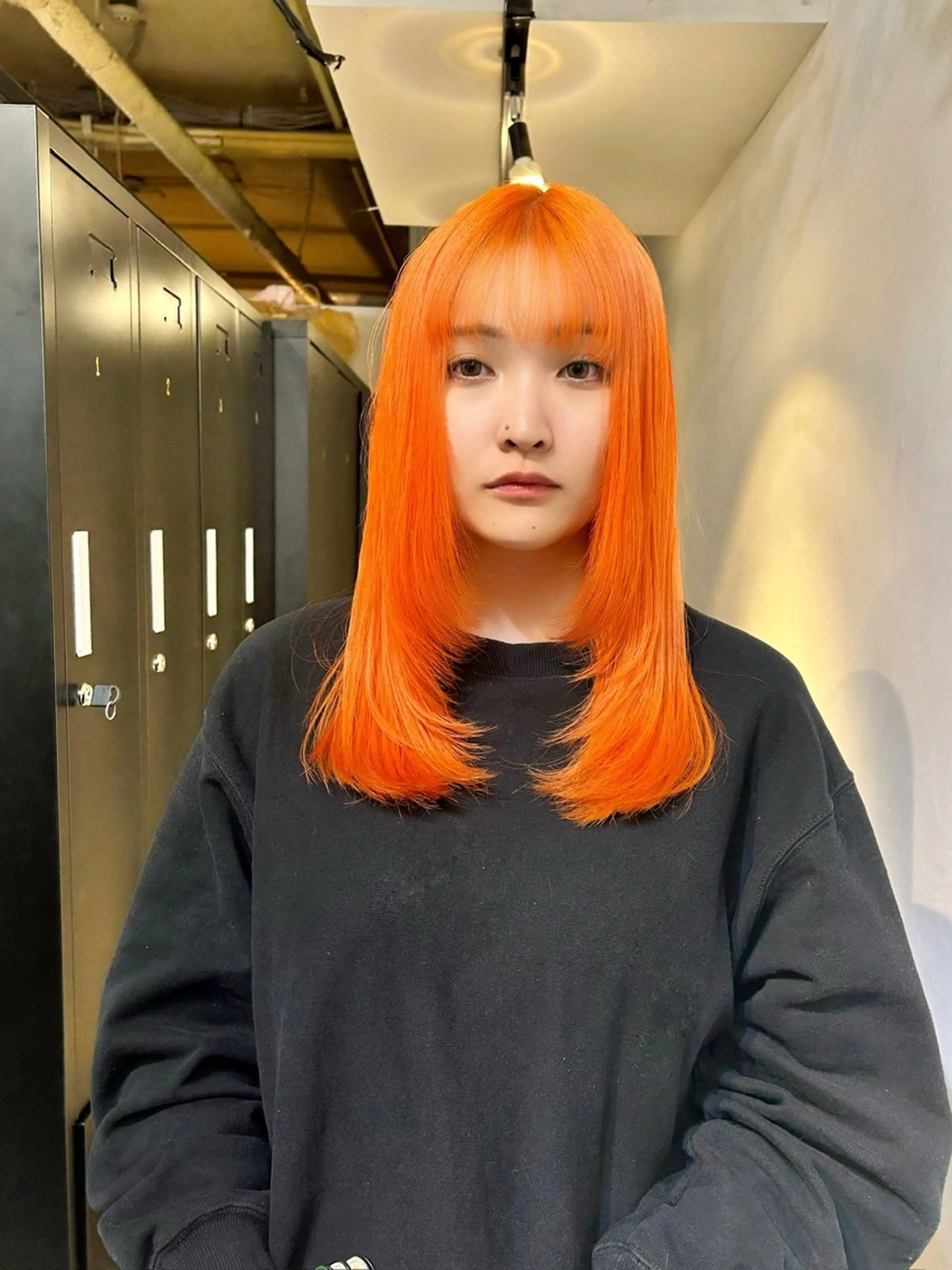 ロング オカモト ケイのヘアスタイル