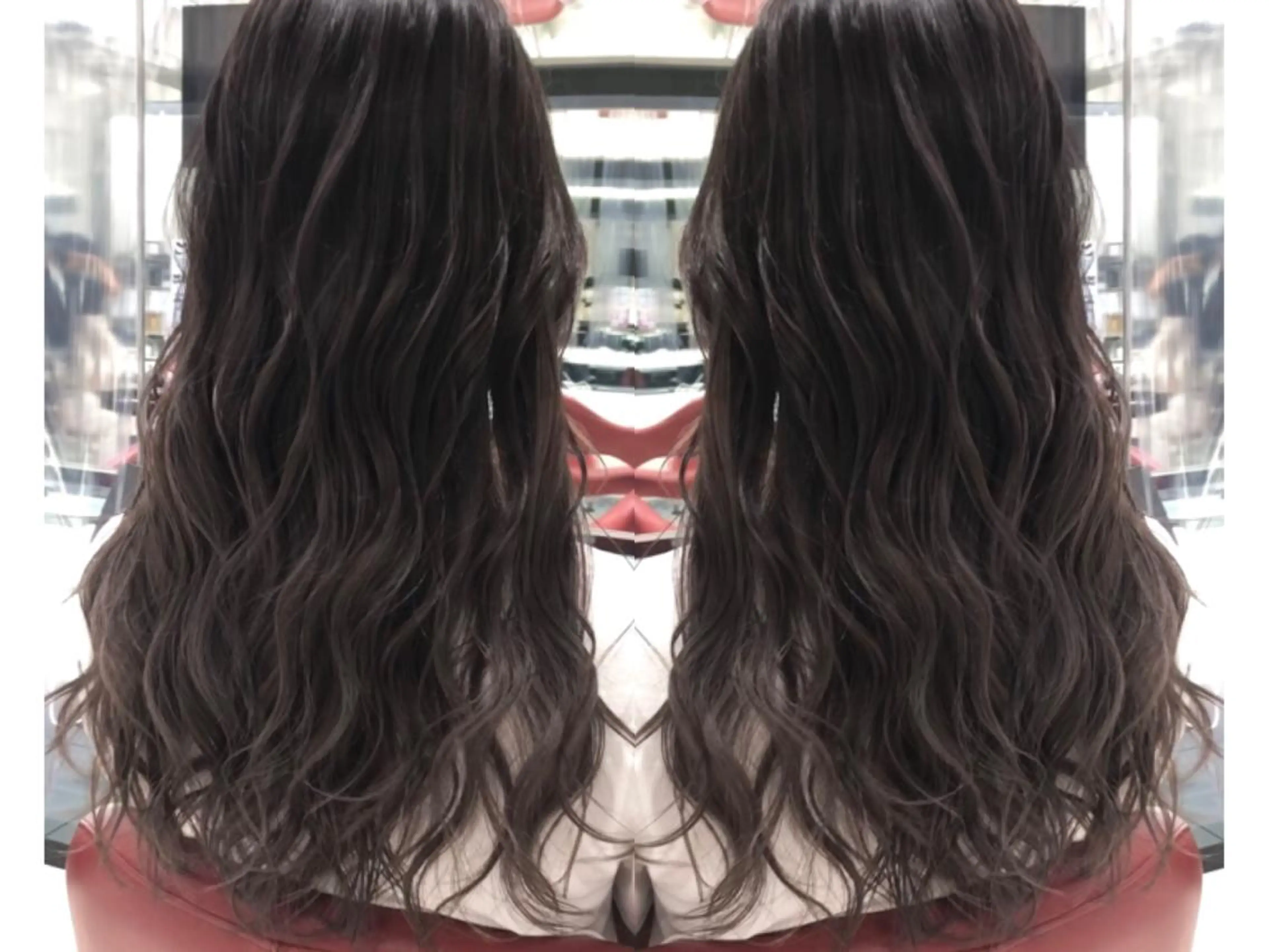 ロング カラー バレイヤージュ レイヤーカット カット ヘアカラー トリートメント 阪本祥樹/ハイライト /バレイヤージュのヘアスタイル