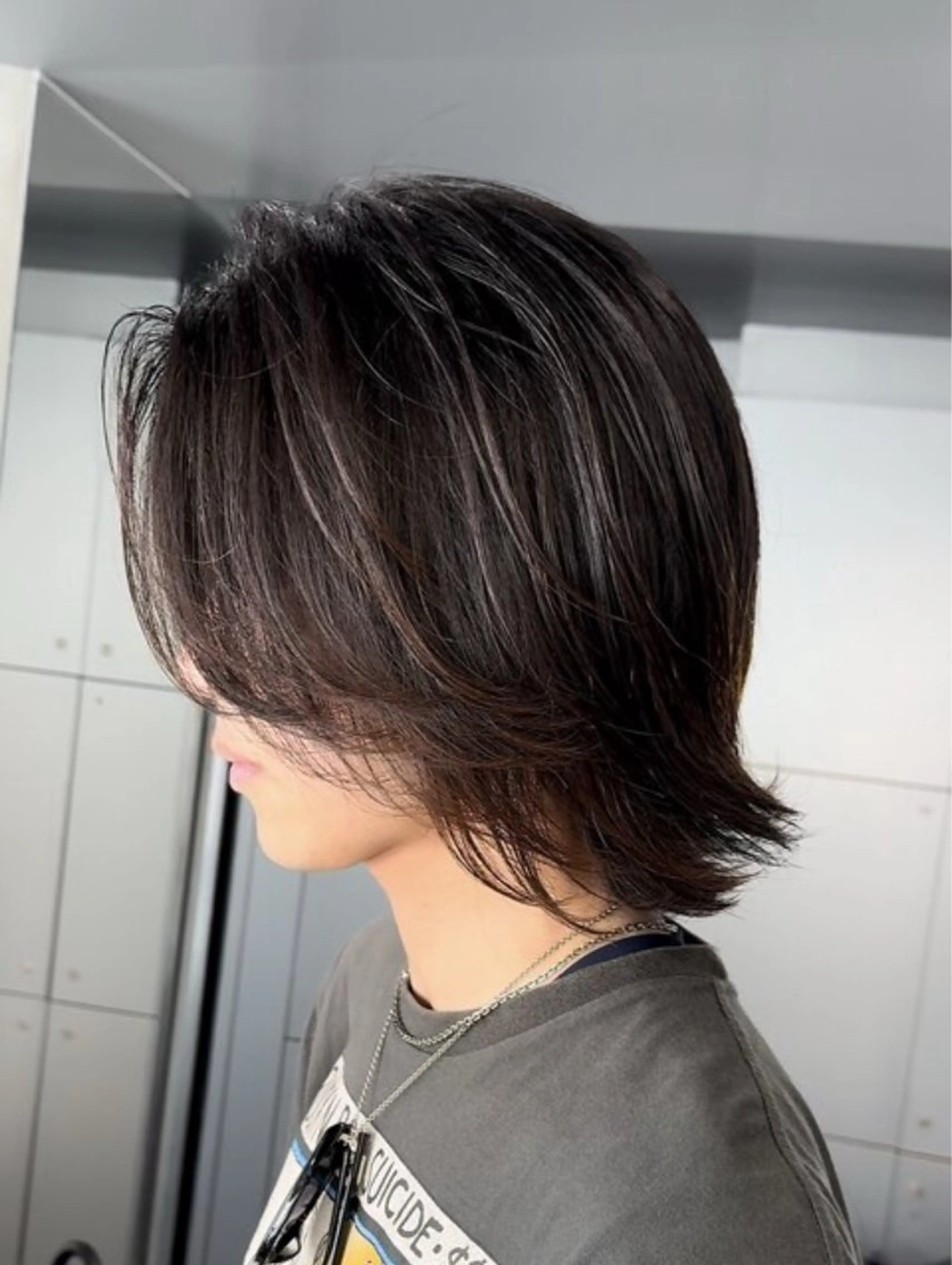 ミディアム カット 渡邉 和喜のヘアスタイル
