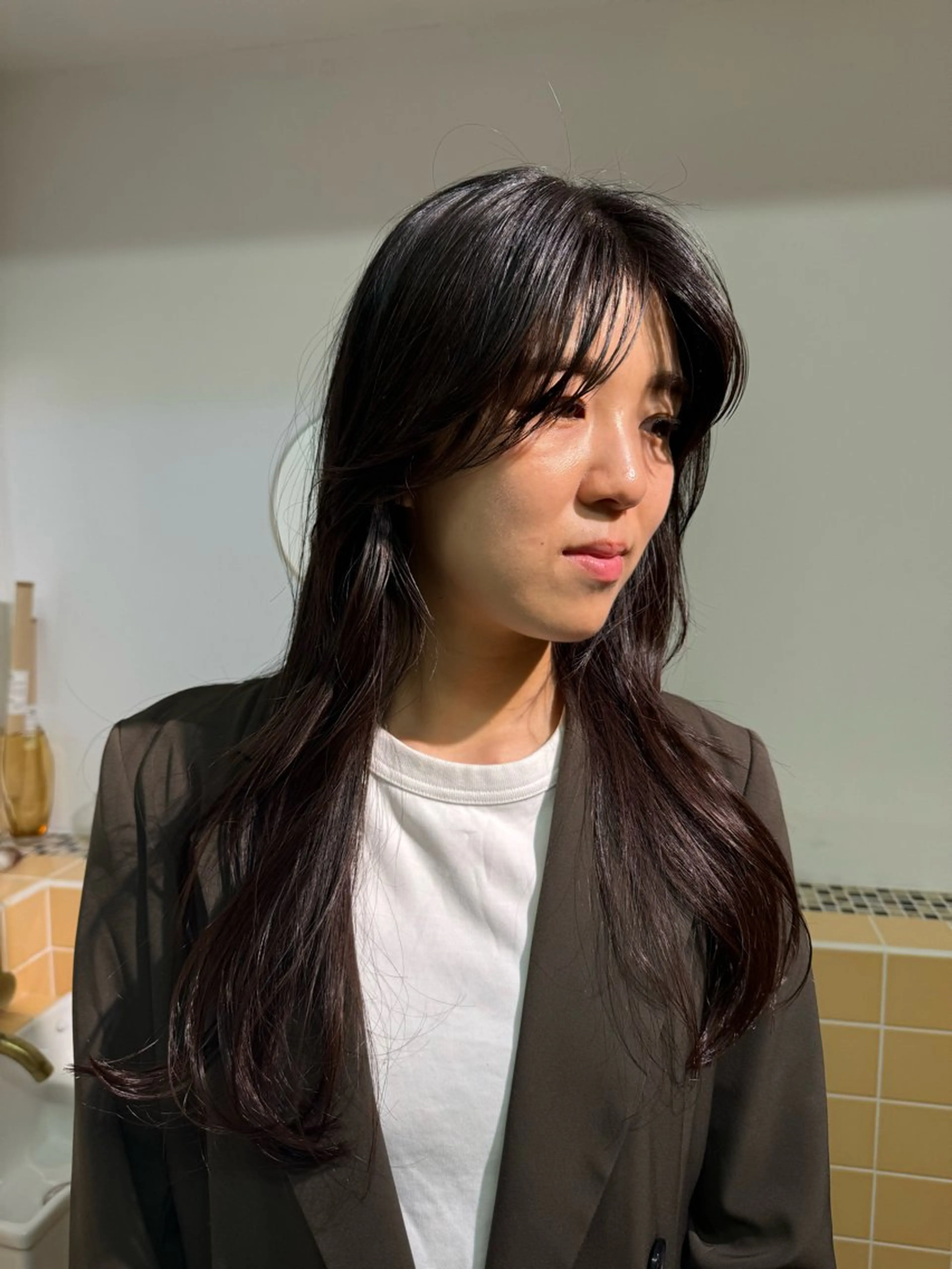 ロング カラー レイヤーカット カット ヘアカラー トリートメント Seeknext // Rukaのヘアスタイル