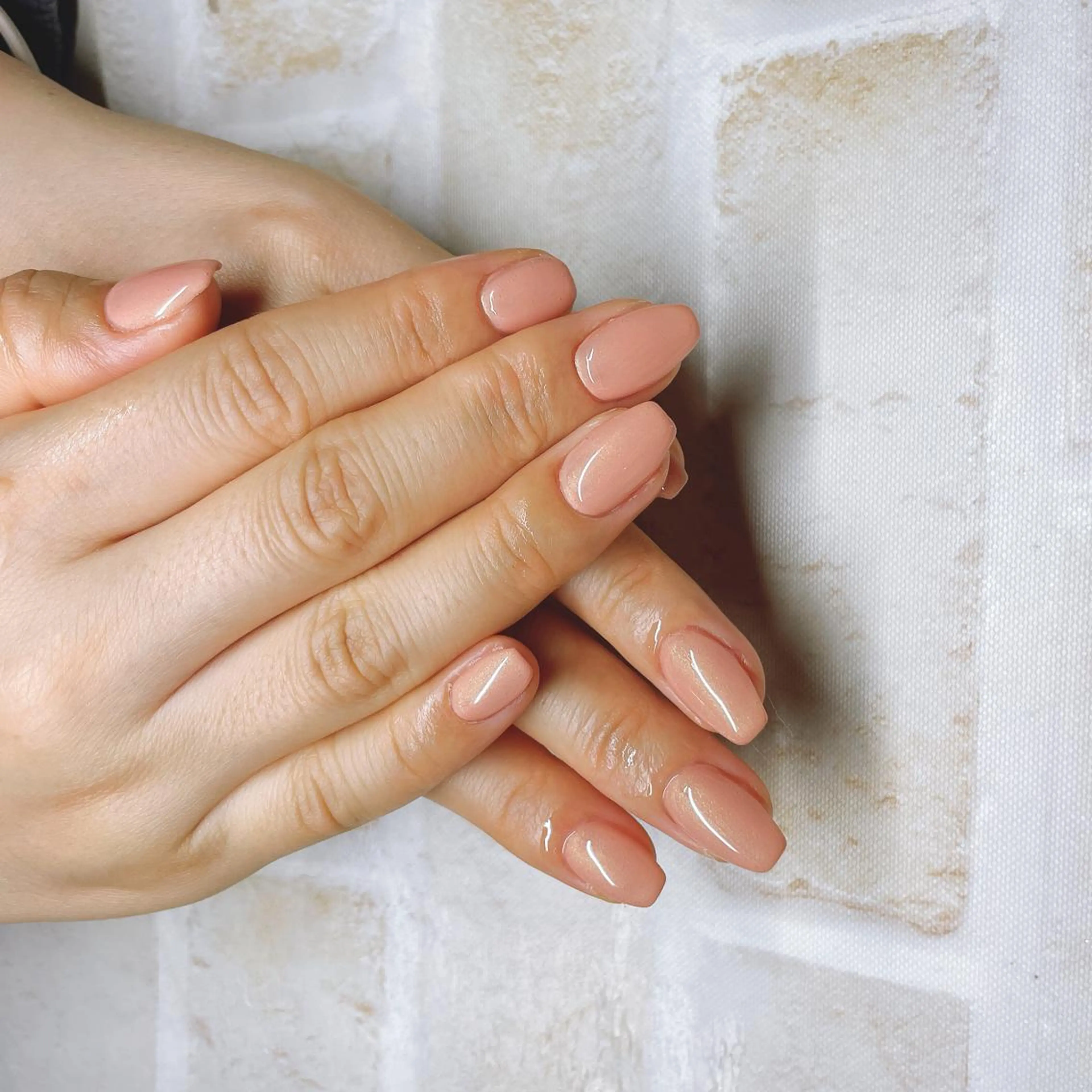 オフ込みワンカラー、ラメグラデーションの写真