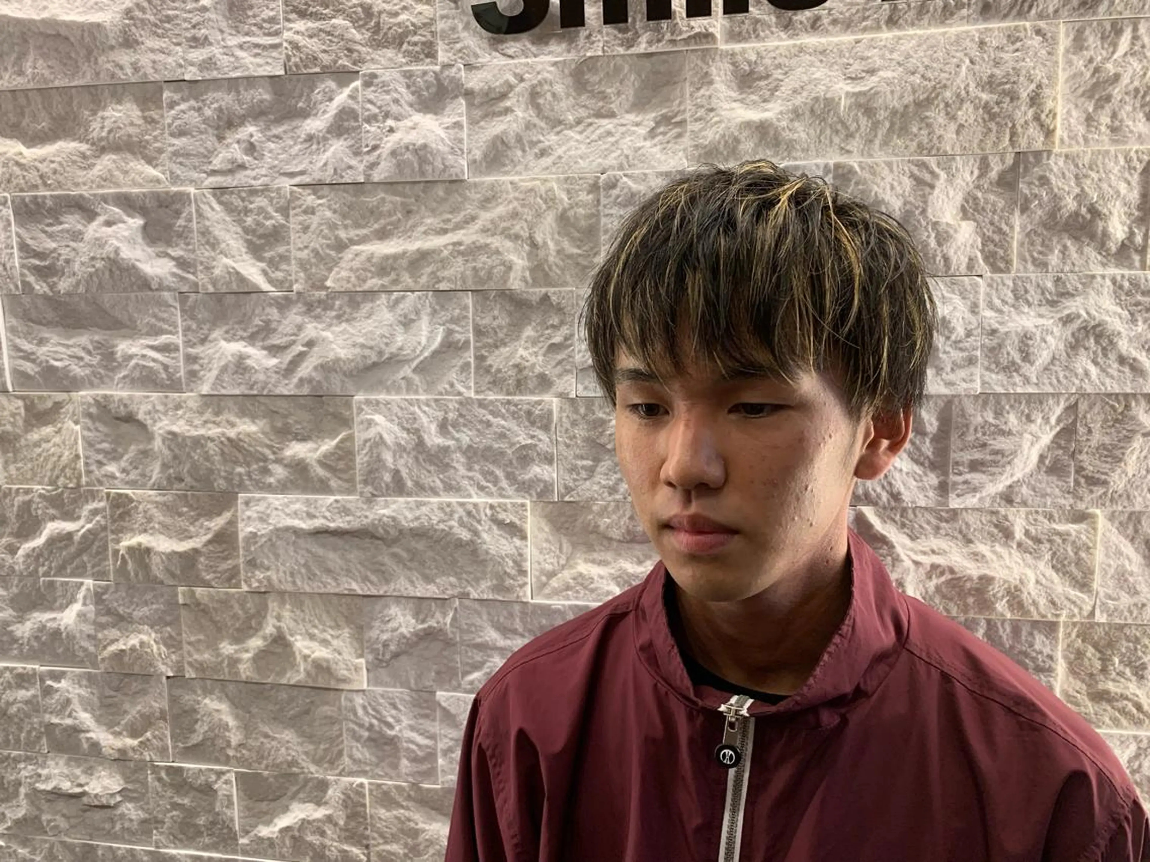 ショート カラー メンズ メンズメッシュ マッシュ メッシュ 福留 叶太のヘアスタイル
