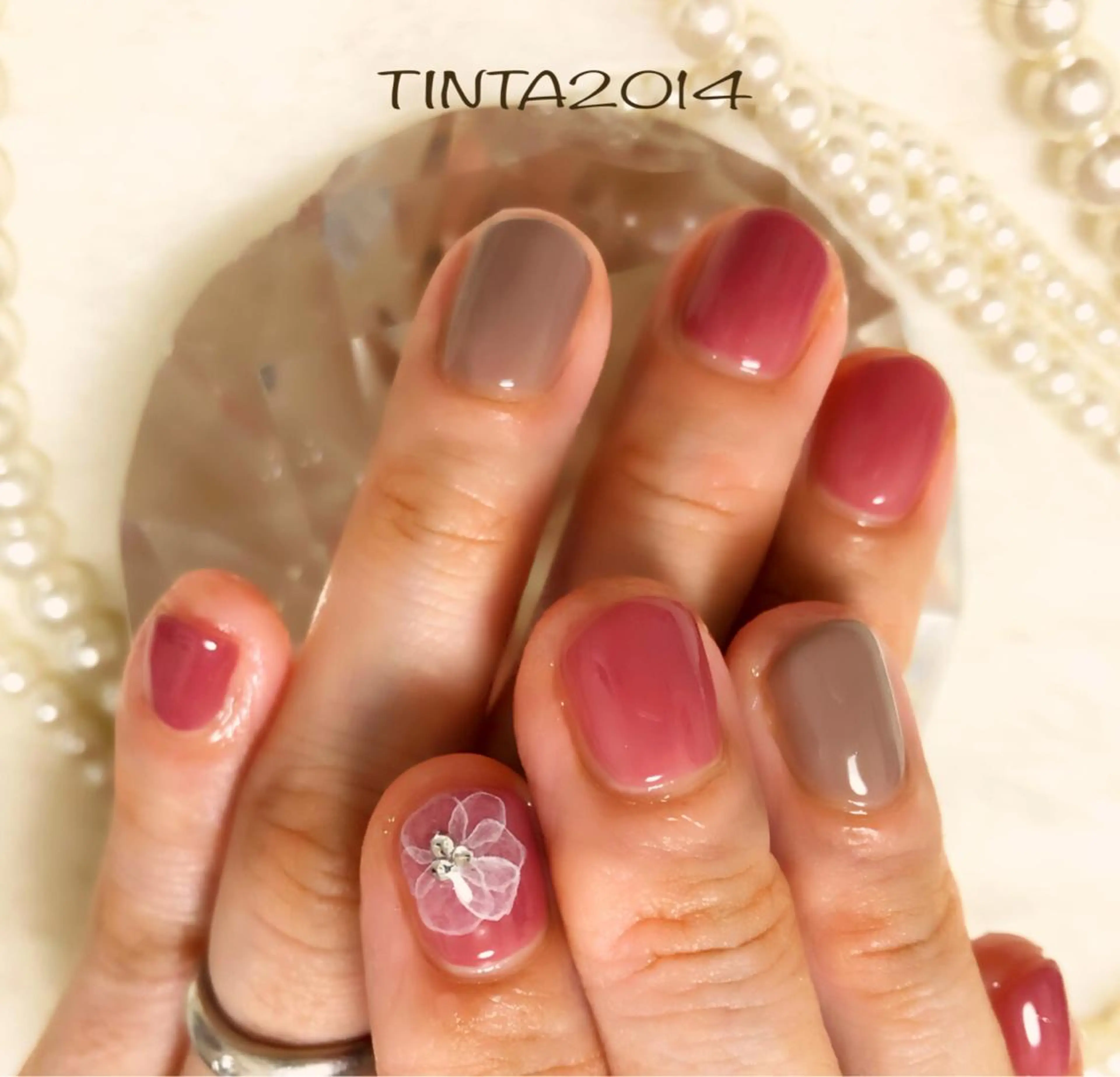 ネイル フラワーネイル ネイルサロン ティンタ所属・馬場 典子のネイルデザイン