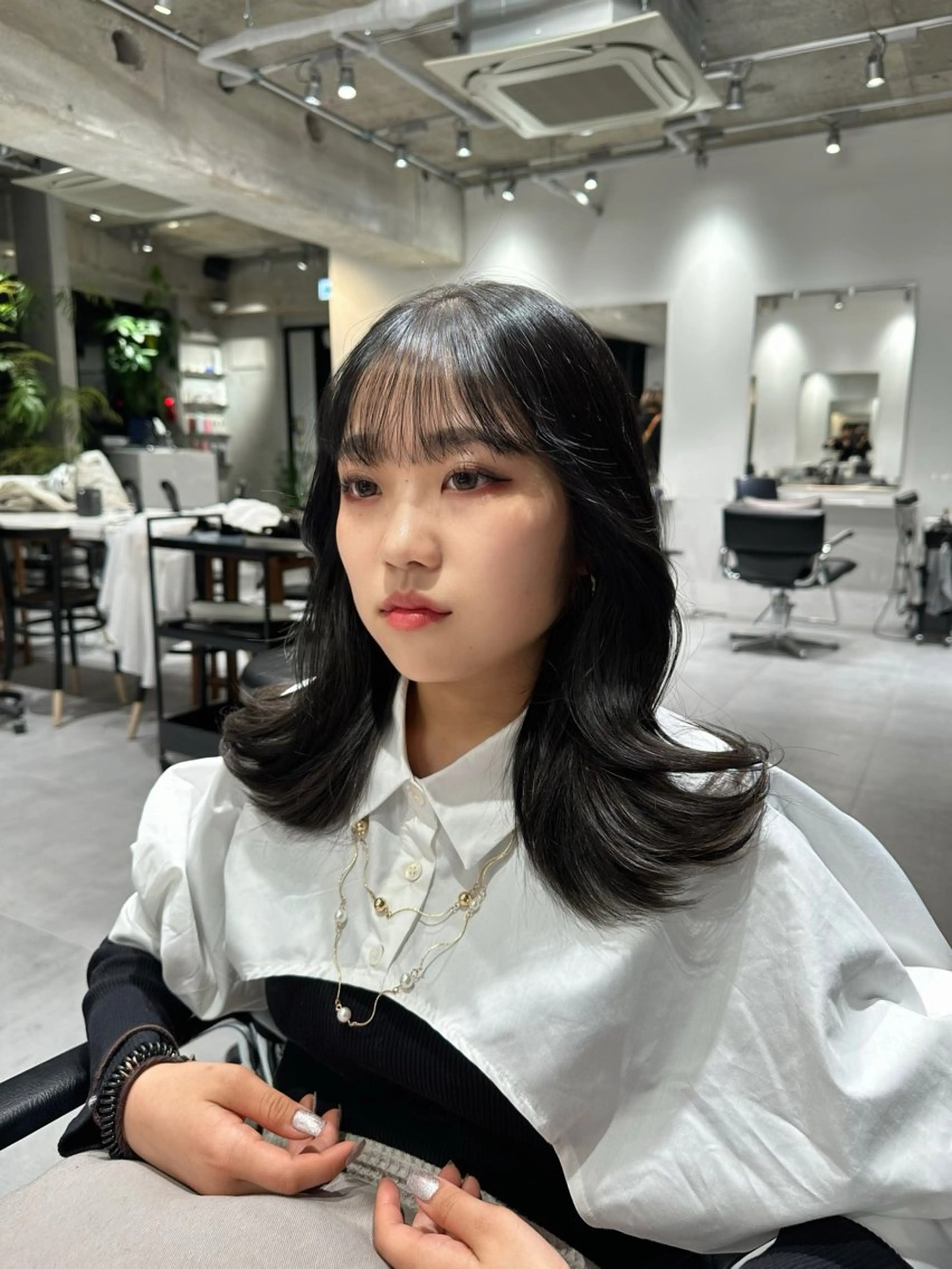 ミディアム くびれヘア 韓国ヘア/レイヤー Yan✂︎のヘアスタイル