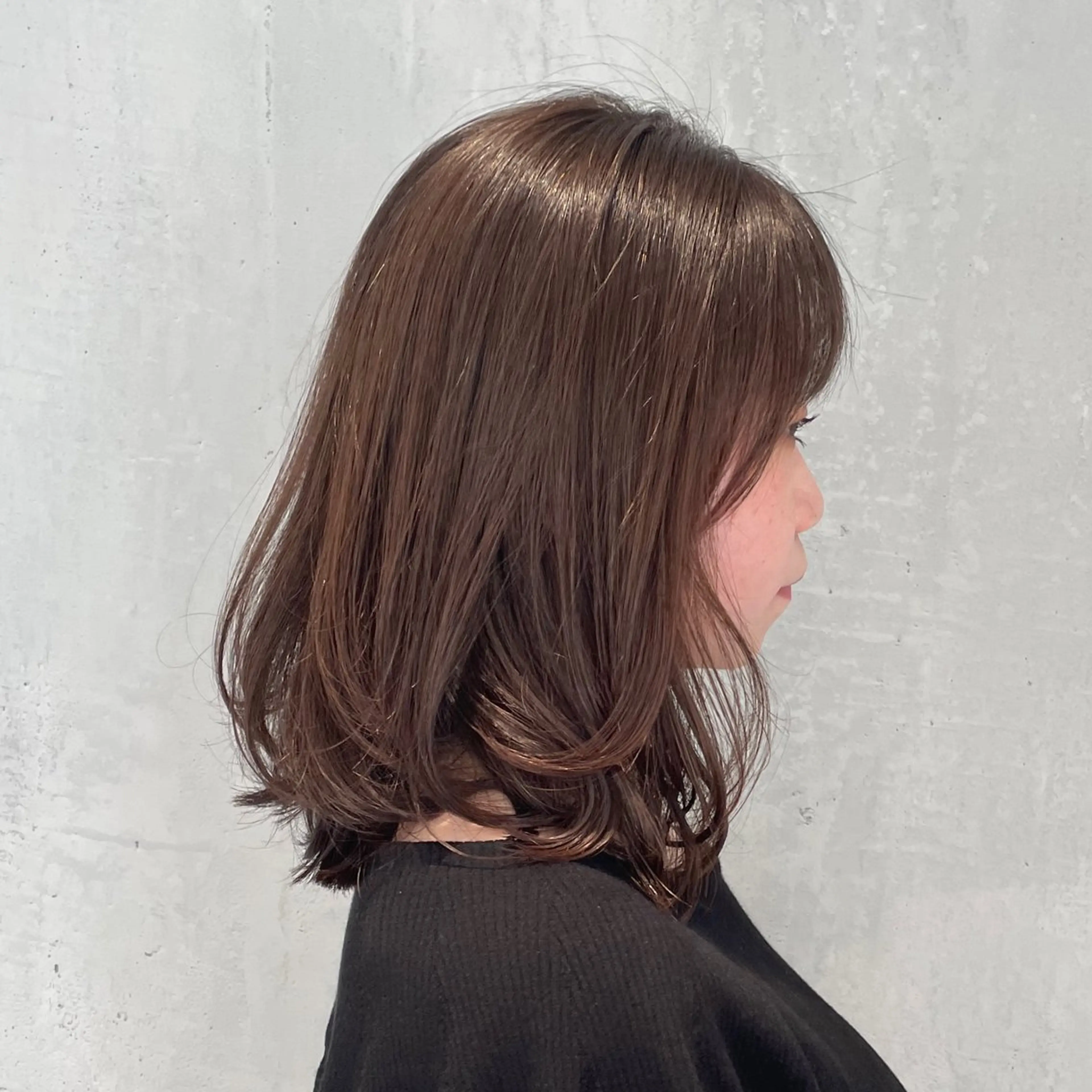 ミディアム カラー ミディアムレイヤー レイヤーカット カット ヘアカラー トリートメント ヘッドスパ DX SHARE SALON所属・matka白髪ぼかし 大人ヘア/KEIKOのヘアスタイル