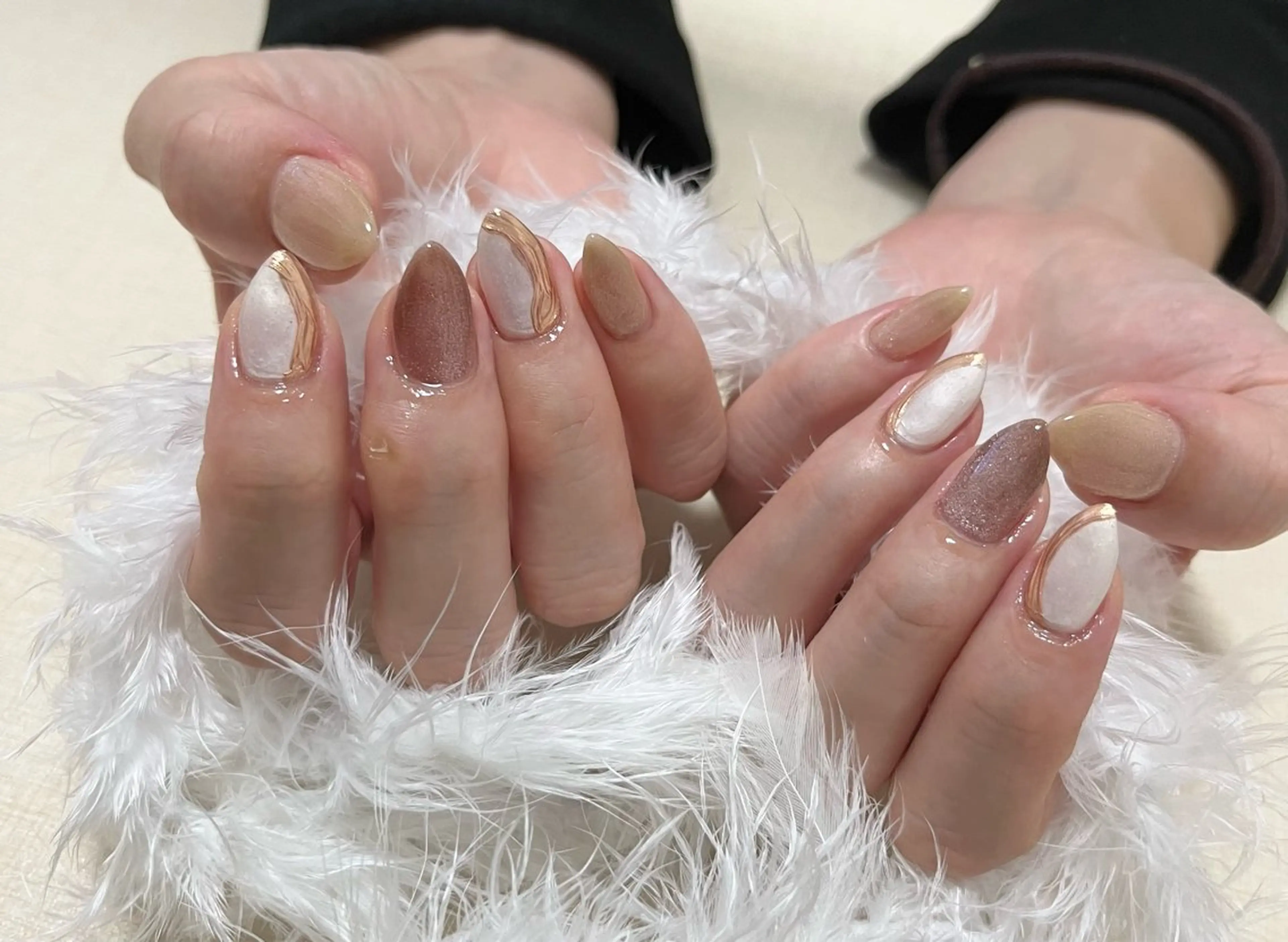 ネイル ニュアンスネイル わたなべ さやかのネイルデザイン