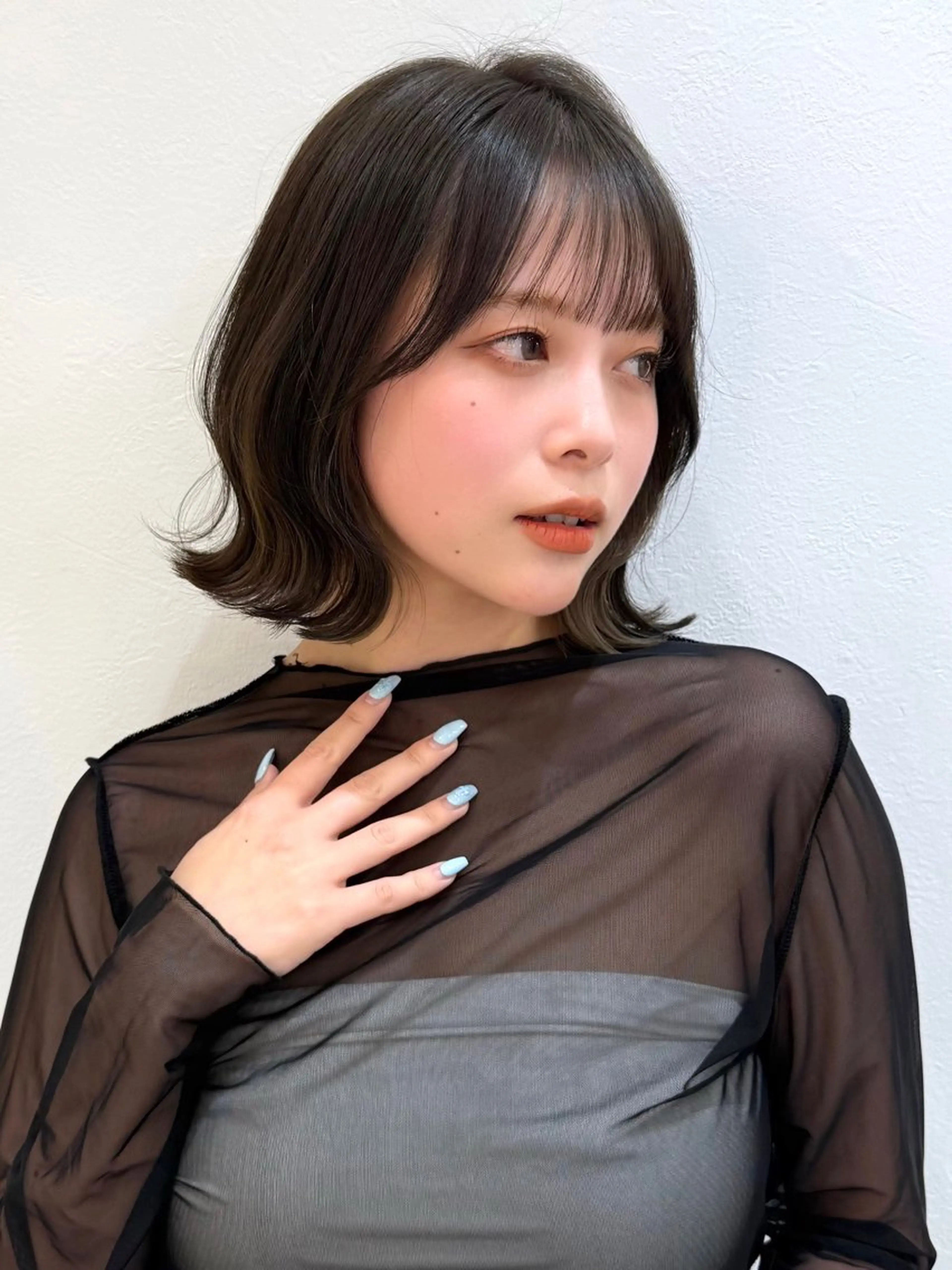 ミディアム カット ヘアカラー トリートメント 新宿/髪質改善/艶髪 韓国ヘア/大重聖斗のヘアスタイル