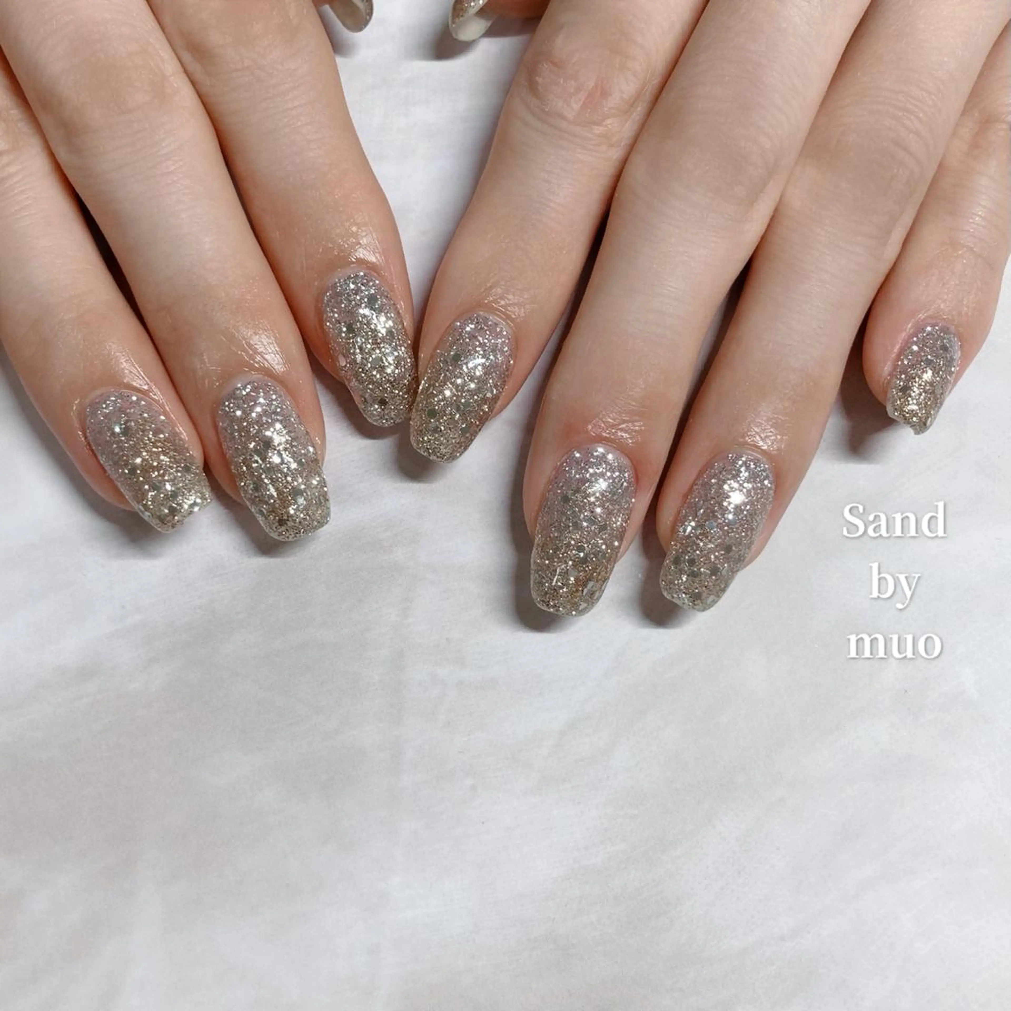 ネイル ラメ(グリッター) Sand by muoのネイルデザイン