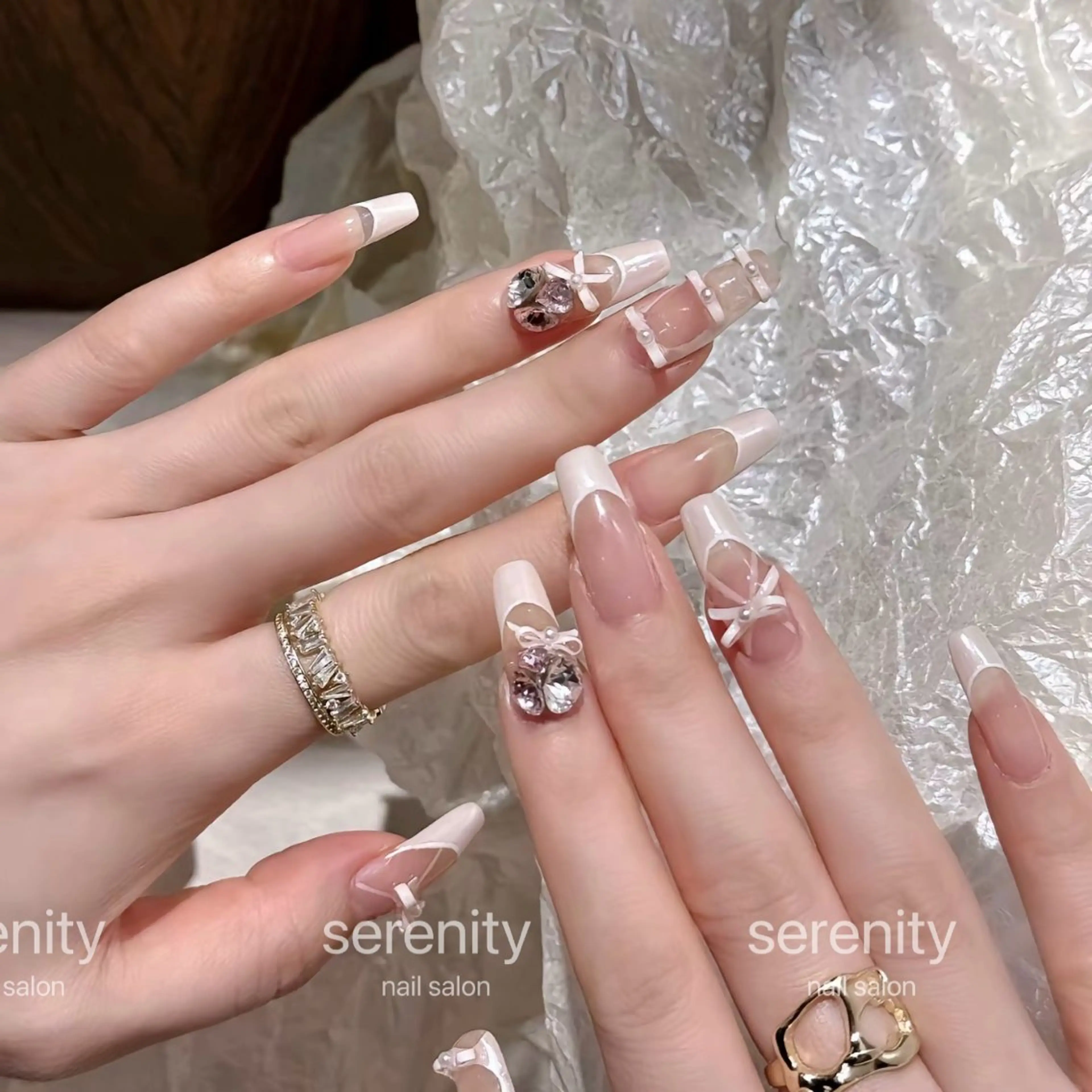 ネイル ハンドネイル ハンドケア ✨Serenity ワンホンネイルのネイルデザイン