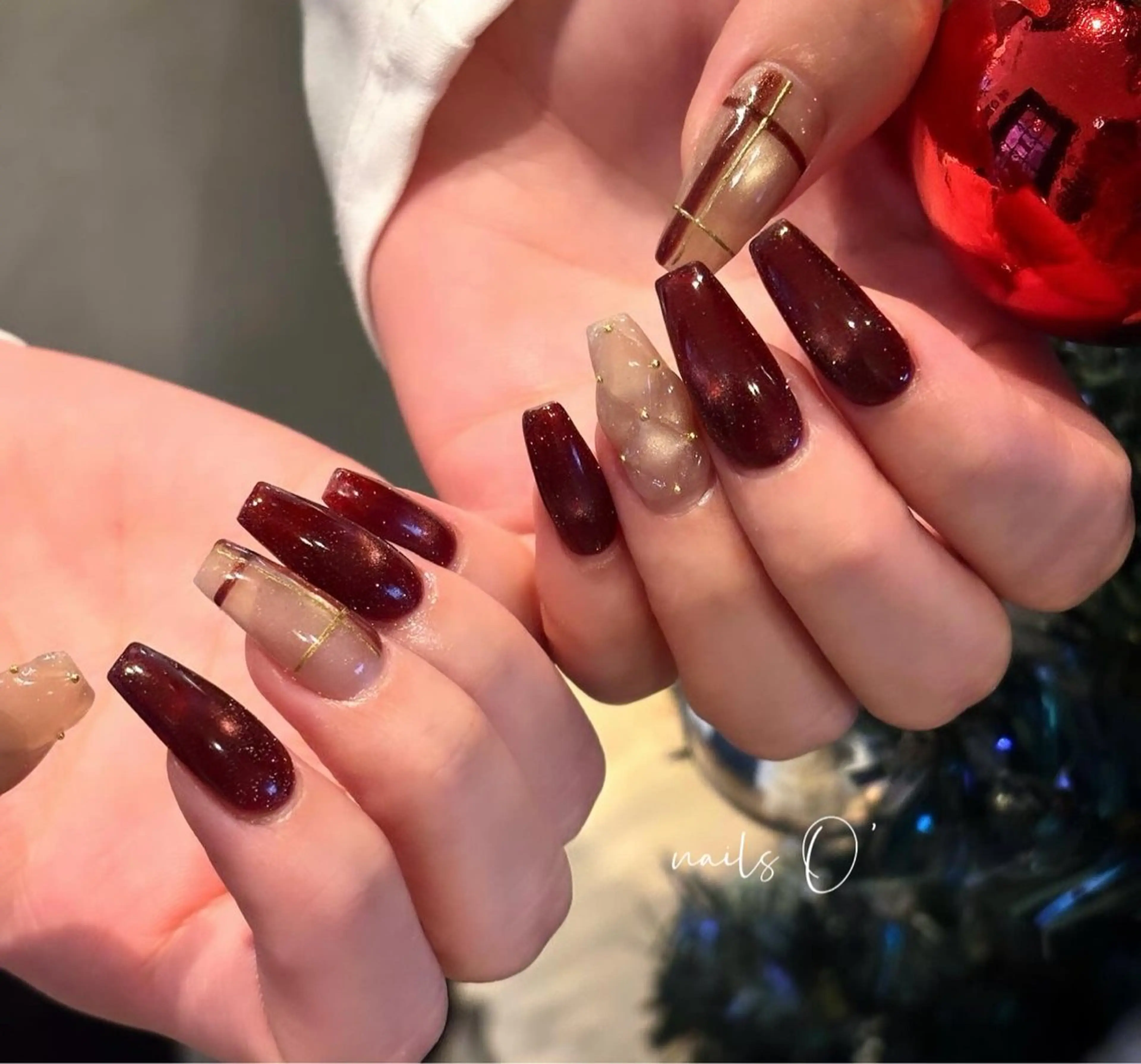 ネイル 大人可愛いネイル🎗 Hinaのネイルデザイン