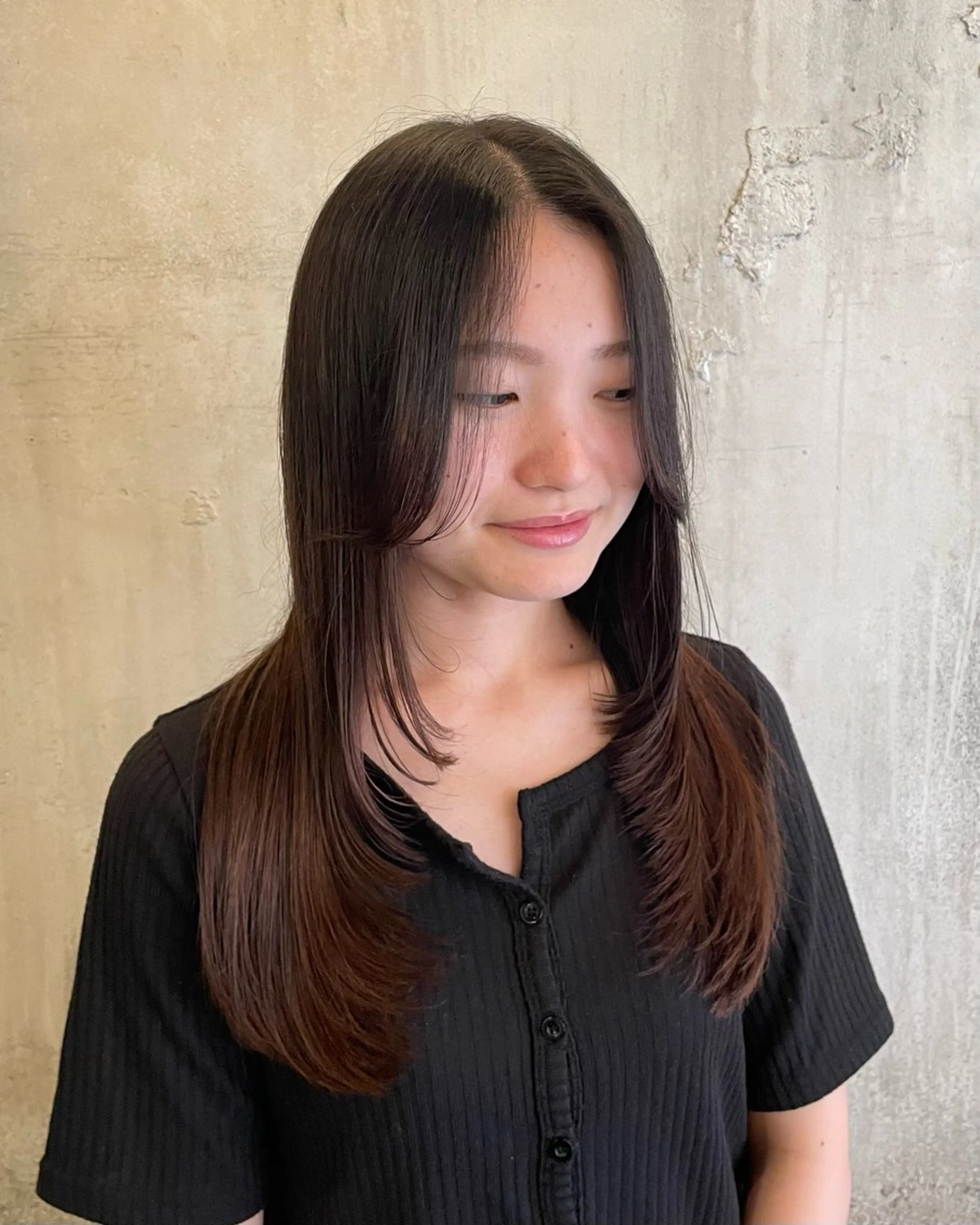ロング ロングレイヤー レイヤーカット ロング ヨシダ ジュンのヘアスタイル