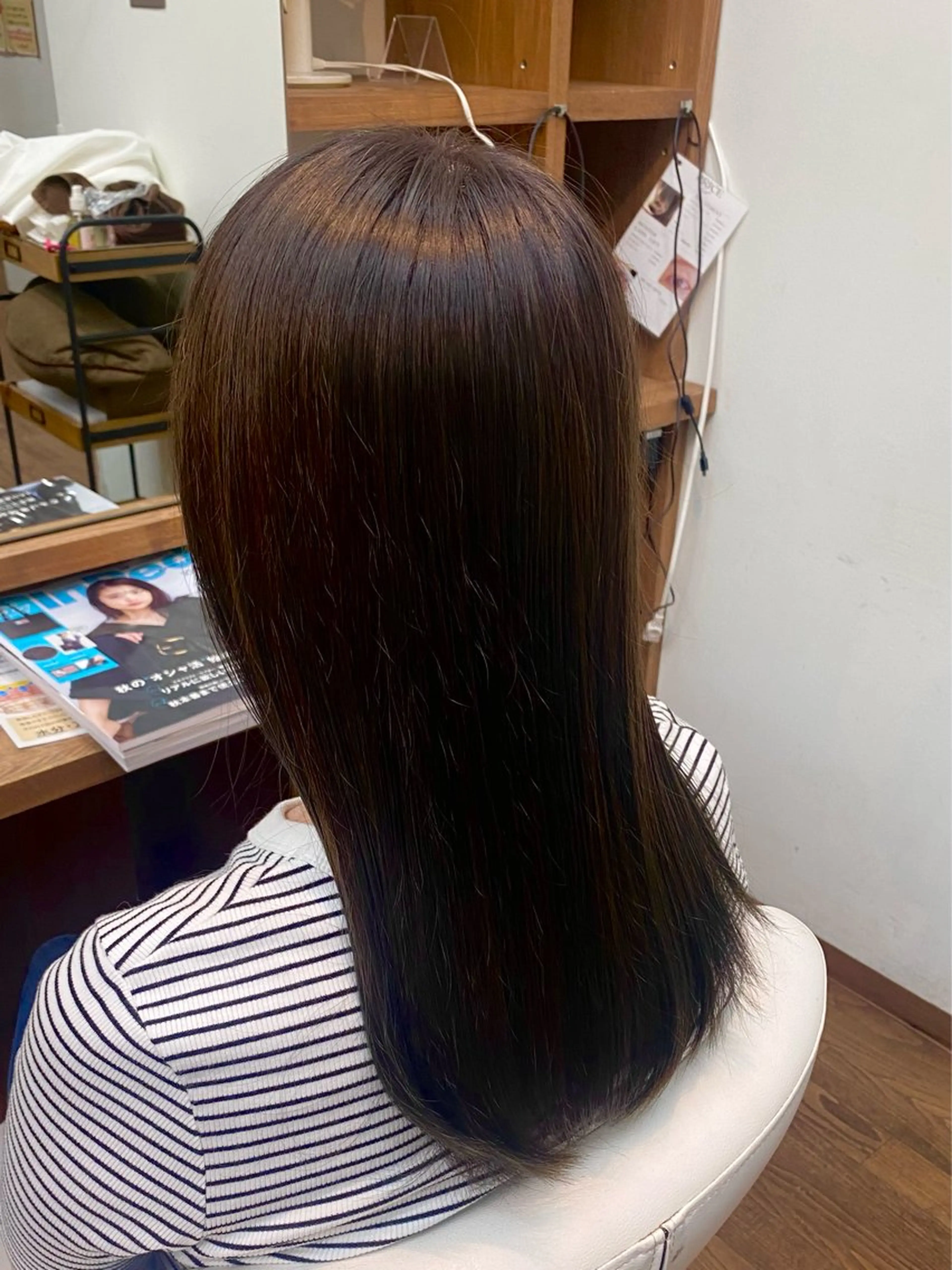 ロング カラー アッシュ ラベンダーカラー ラベンダーアッシュ ヘアカラー I's hair NUBOU所属・小守林 蘭のヘアスタイル