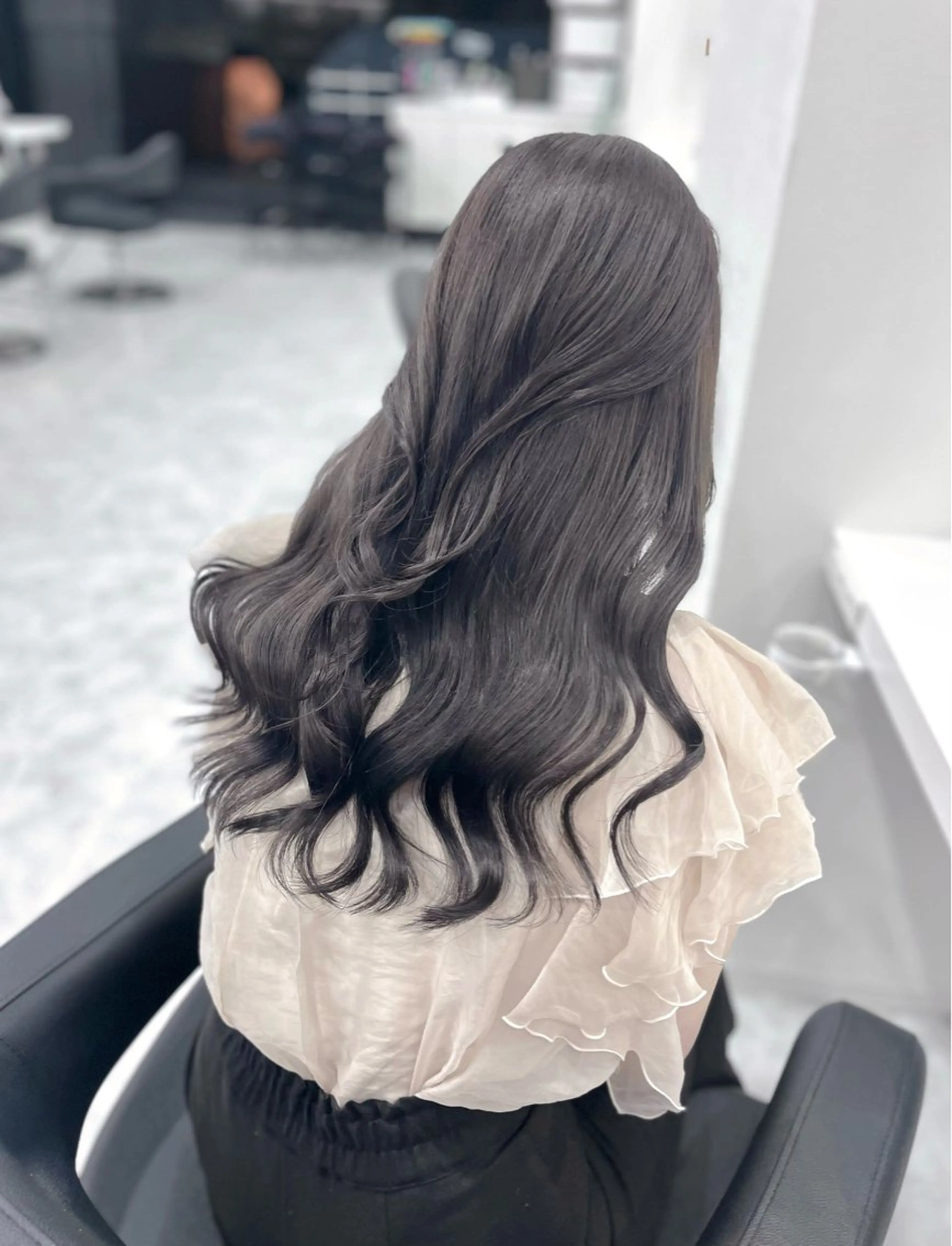 ロング カラー ヘアアレンジ カット トリートメント ヘアセット サロウィン渋谷宇田川店所属・ハッシュカット/韓国 レイヤー/Arataのヘアスタイル