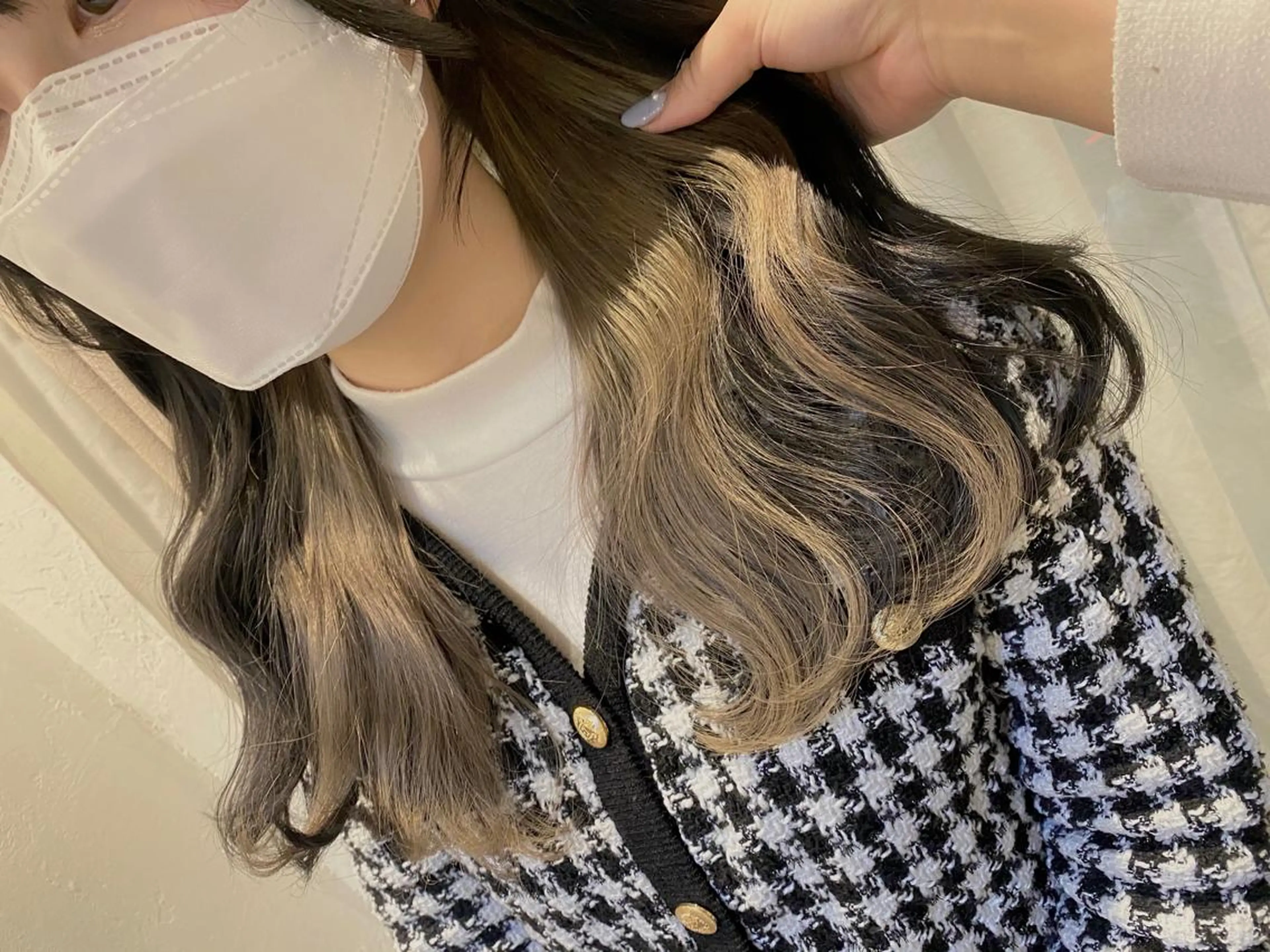 ロング カラー sio.nail&eyebrow salon shimokitazawa2号店所属・nailist mana𖤐´-のネイルデザイン