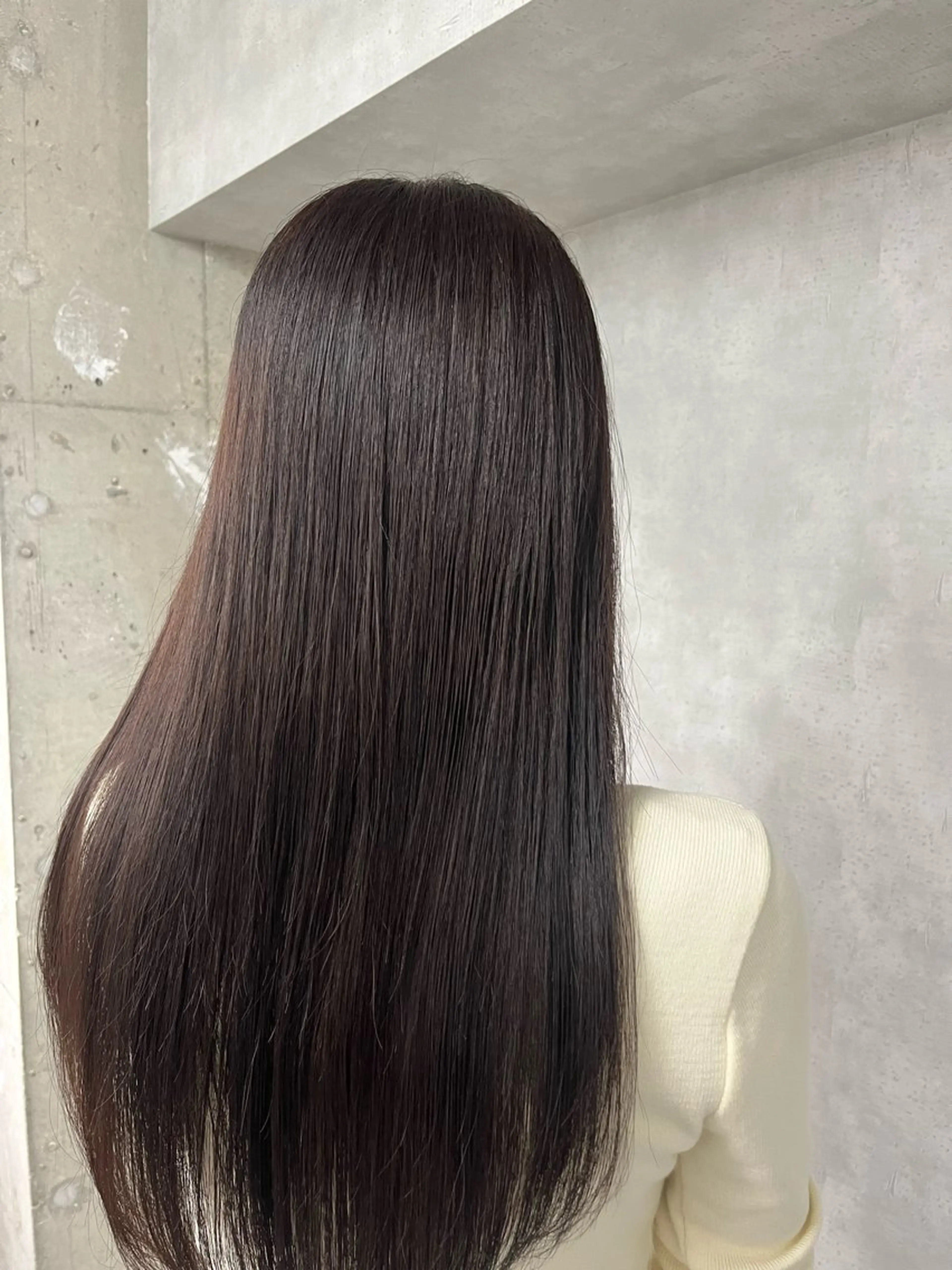 ロング カラー ブラウンカラー ラベンダーカラー anon Loemのヘアスタイル