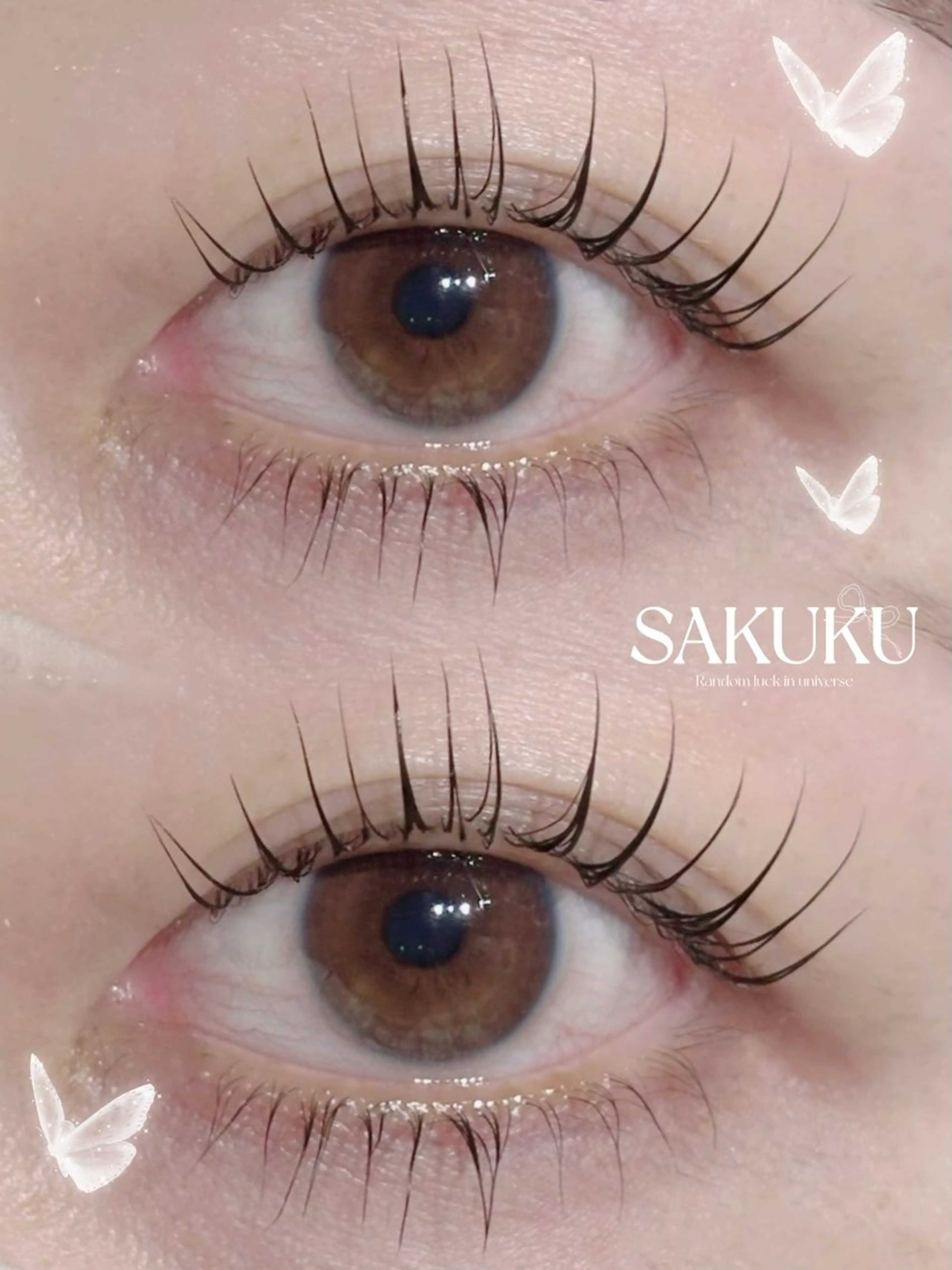 マツエク・マツパ 下まつげエクステ 一重×まつ毛パーマ SAKUKU まつ毛パーマ専門店のマツエク・マツパデザイン