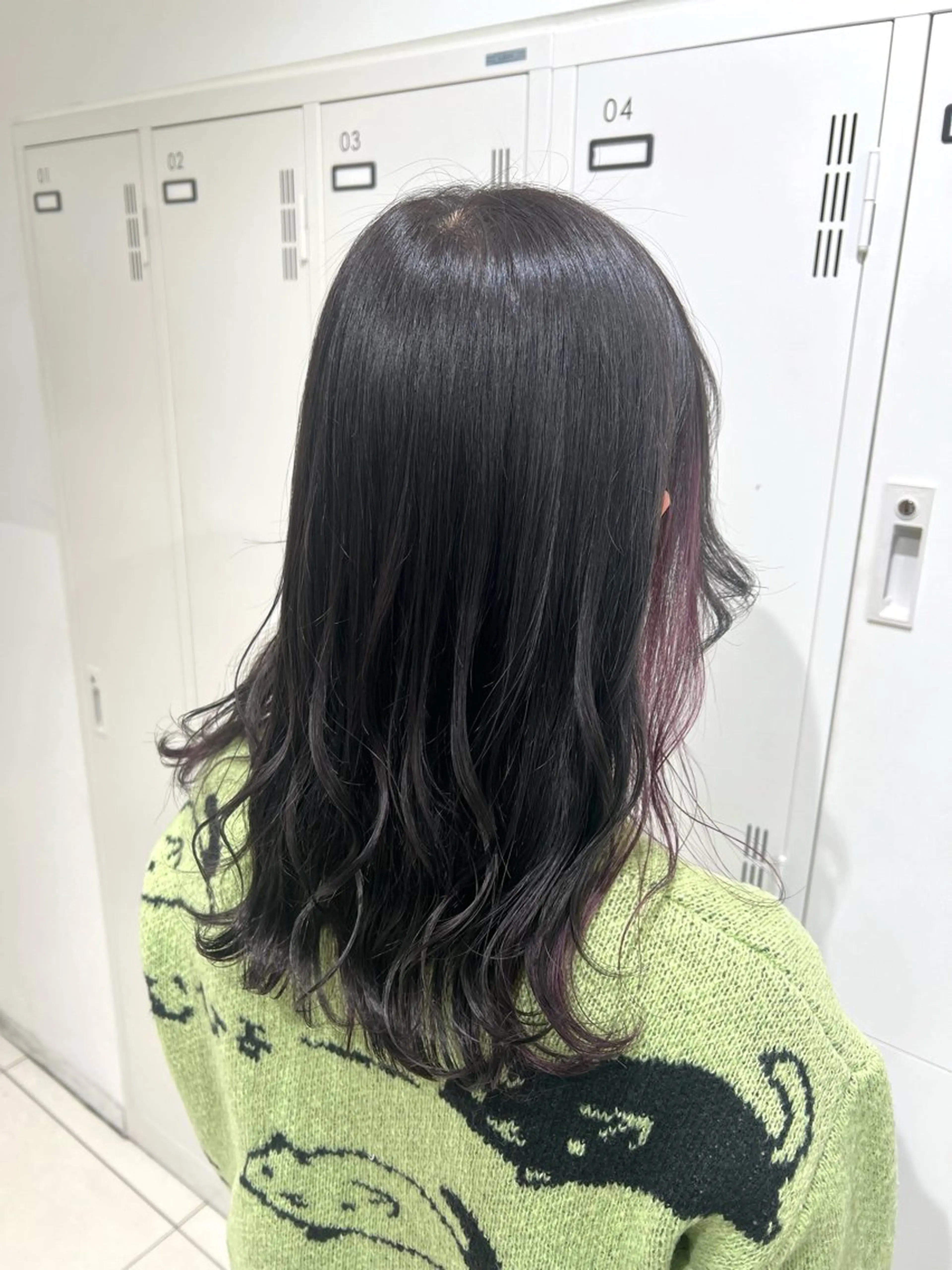 セミロング カラー グレージュ イルミナカラー カット ヘアカラー 【暖色カラー特化】 中山由梨のヘアスタイル