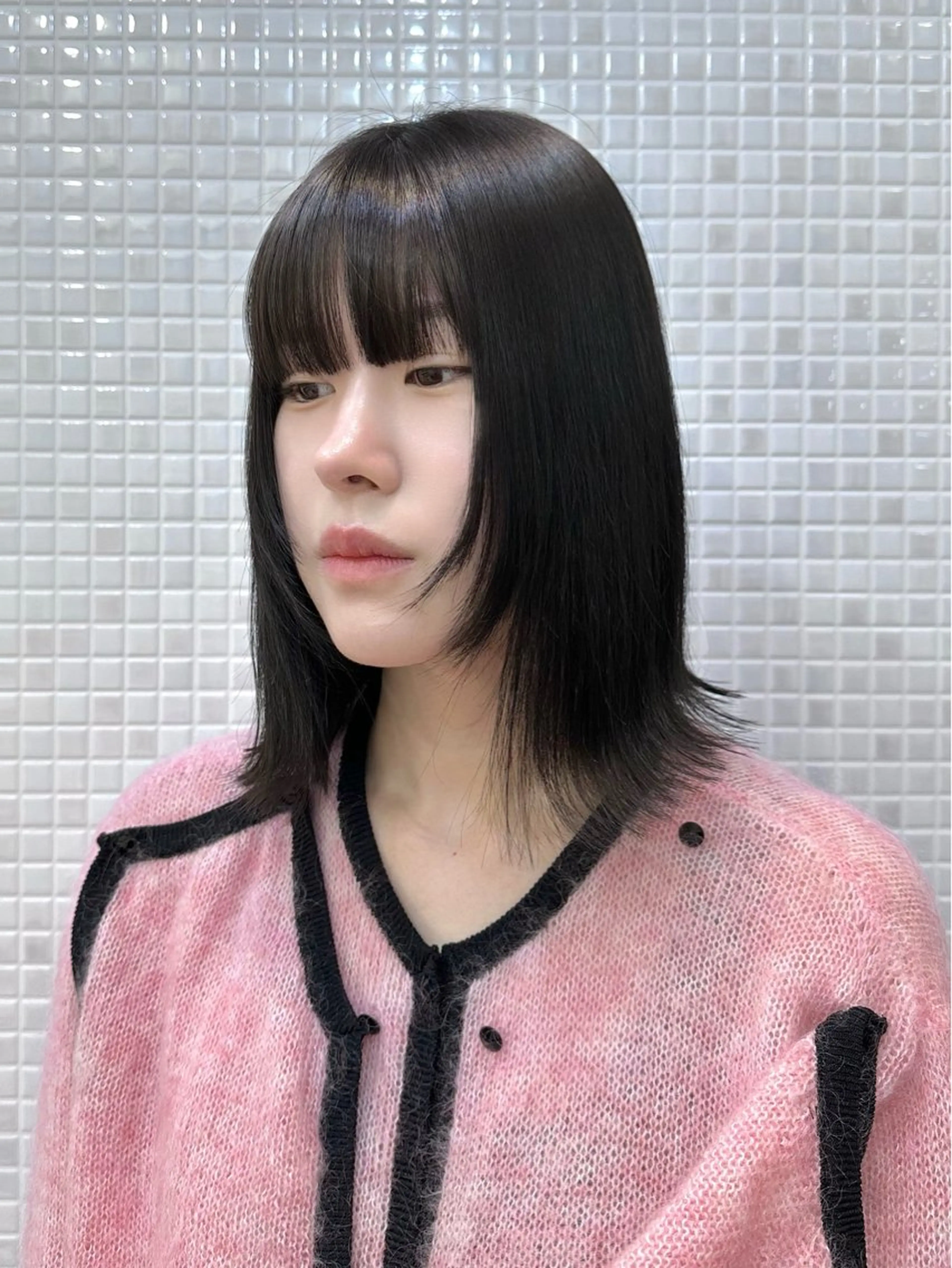 ミディアム カラー ボブレイヤー ボブ 顔まわりレイヤー 顔周りカット 髪質改善 カット ヘアカラー トリートメント ヘッドスパ 髪質改善・艶髪カラー 🌷miku🌷のヘアスタイル