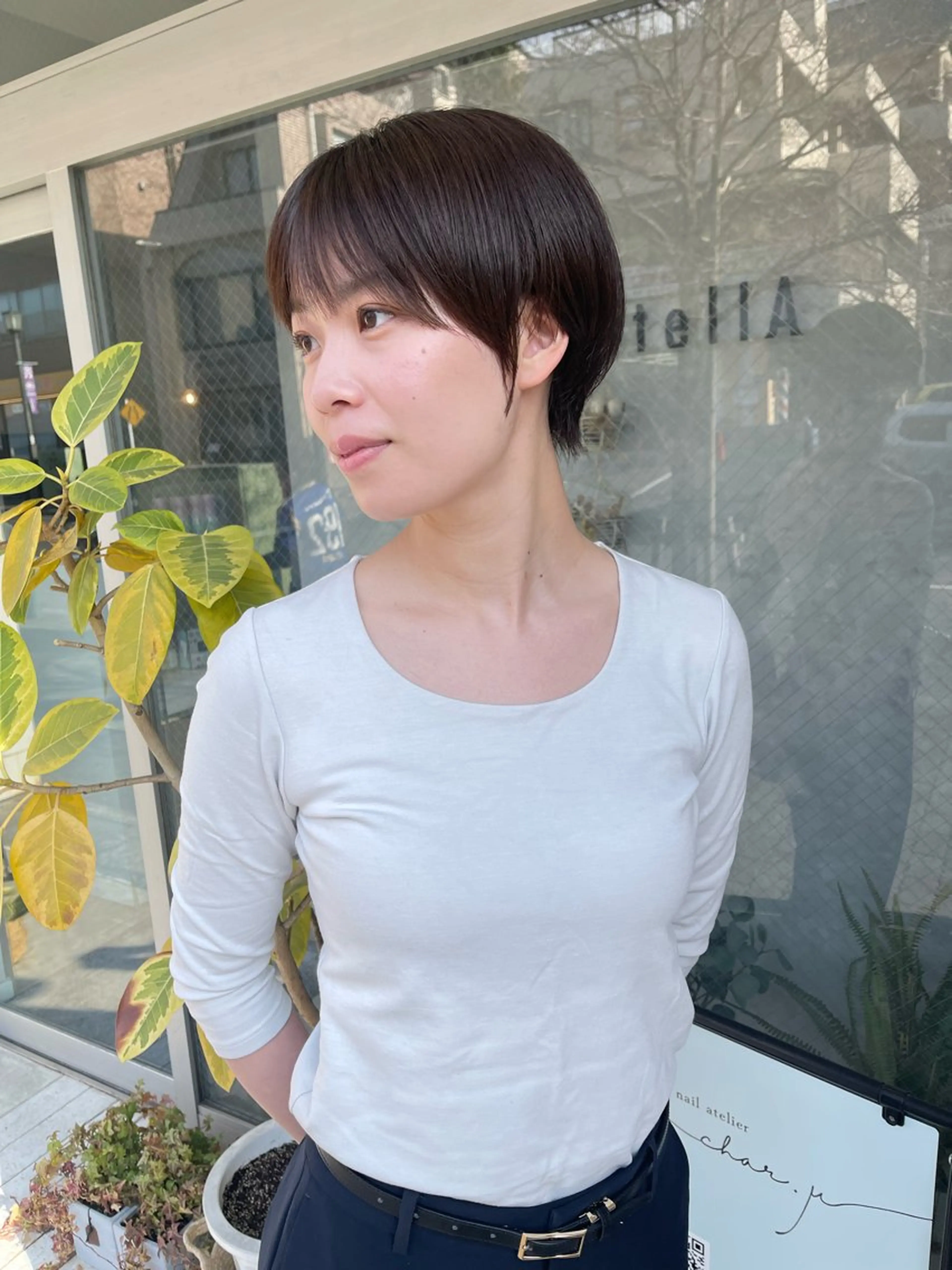 ショート カット StellA所属・アートディレクター ワダヒサノリのヘアスタイル