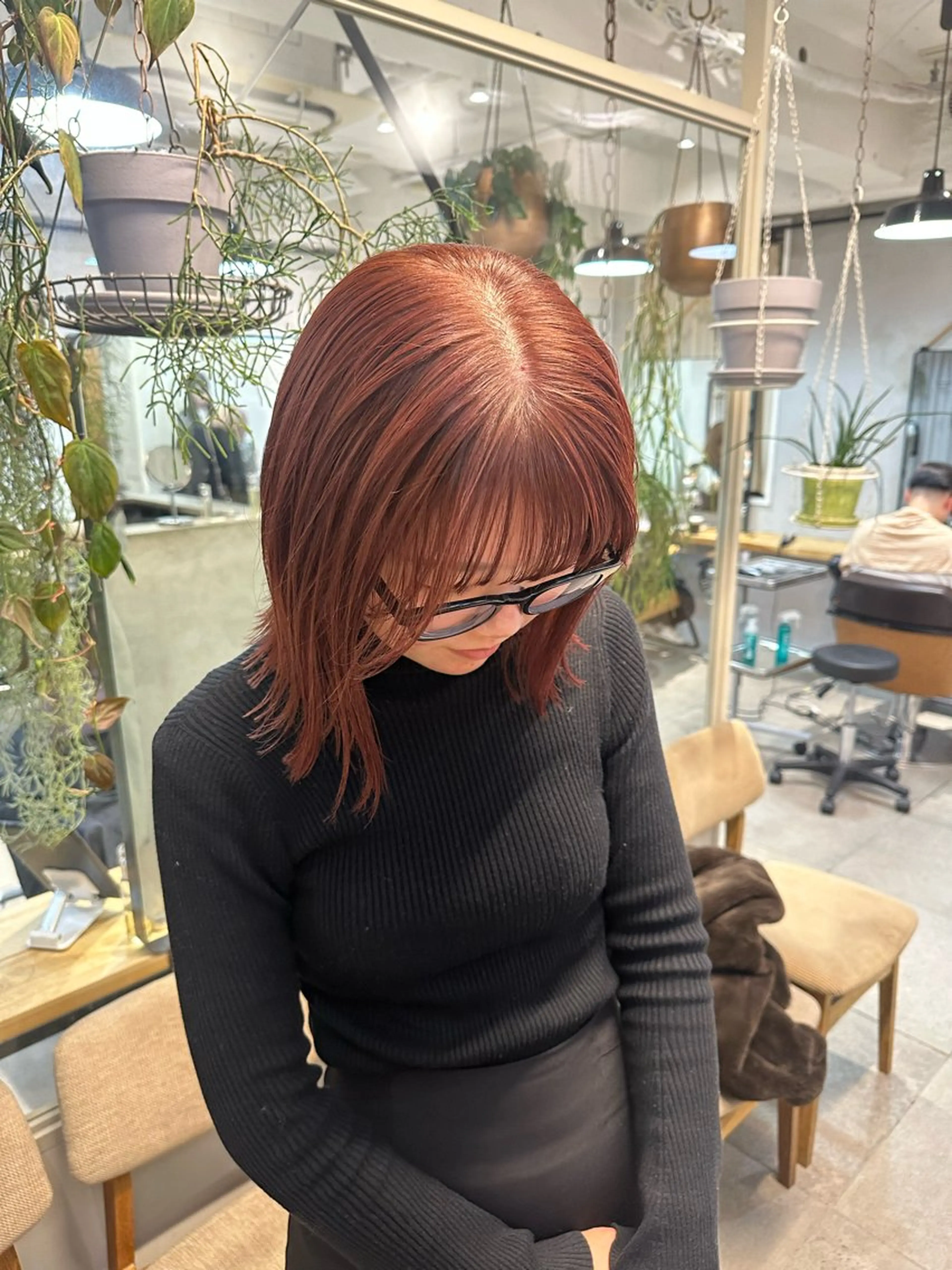 ミディアム カラー REINA☁️透明感 カラー/ぷつっと♡のヘアスタイル