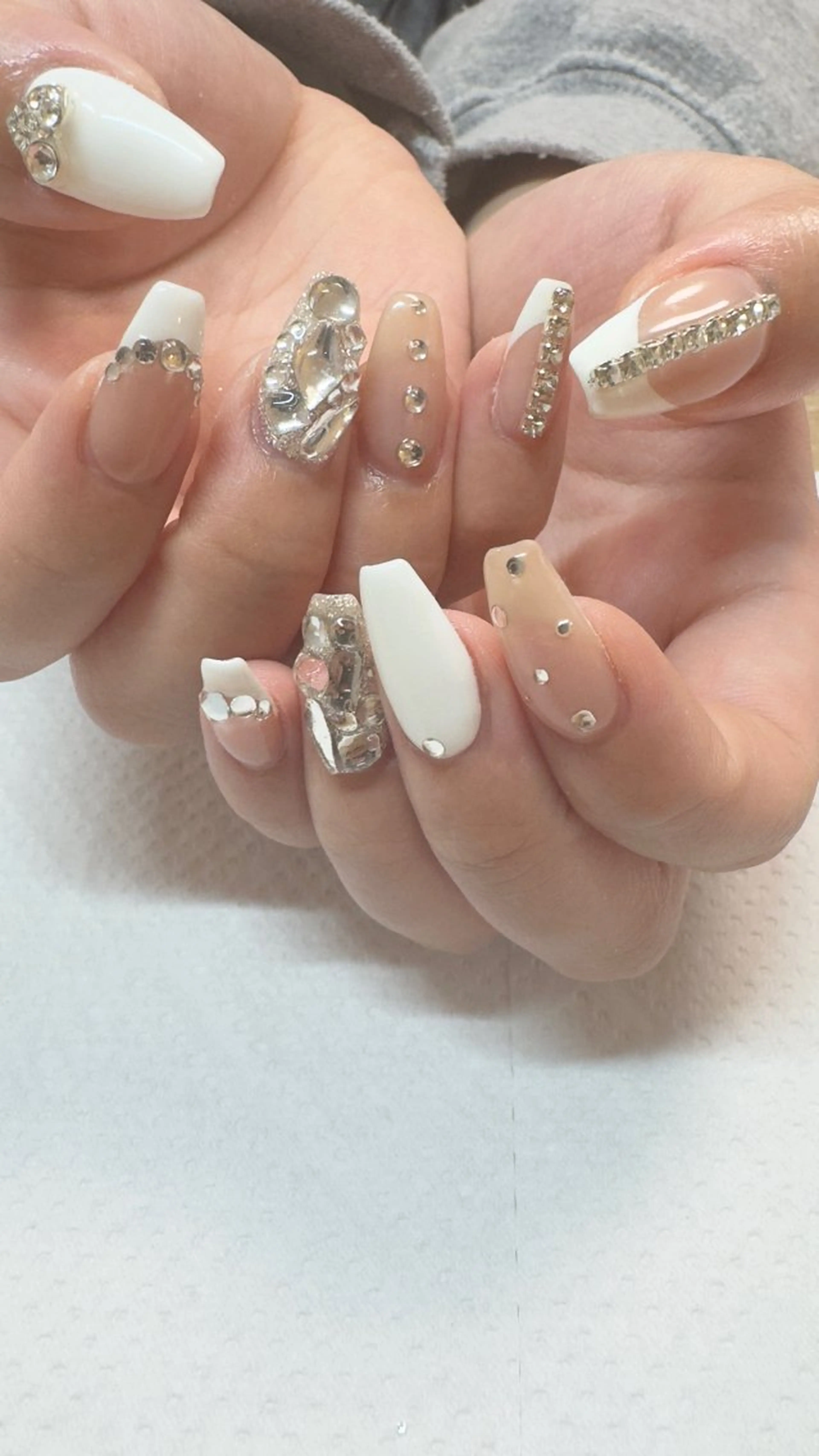 ネイル フラッシュネイル 韓国ネイル ラメ(グリッター) ラメグラデーション マグネットネイル ハンドネイル MH_ Nailのネイルデザイン