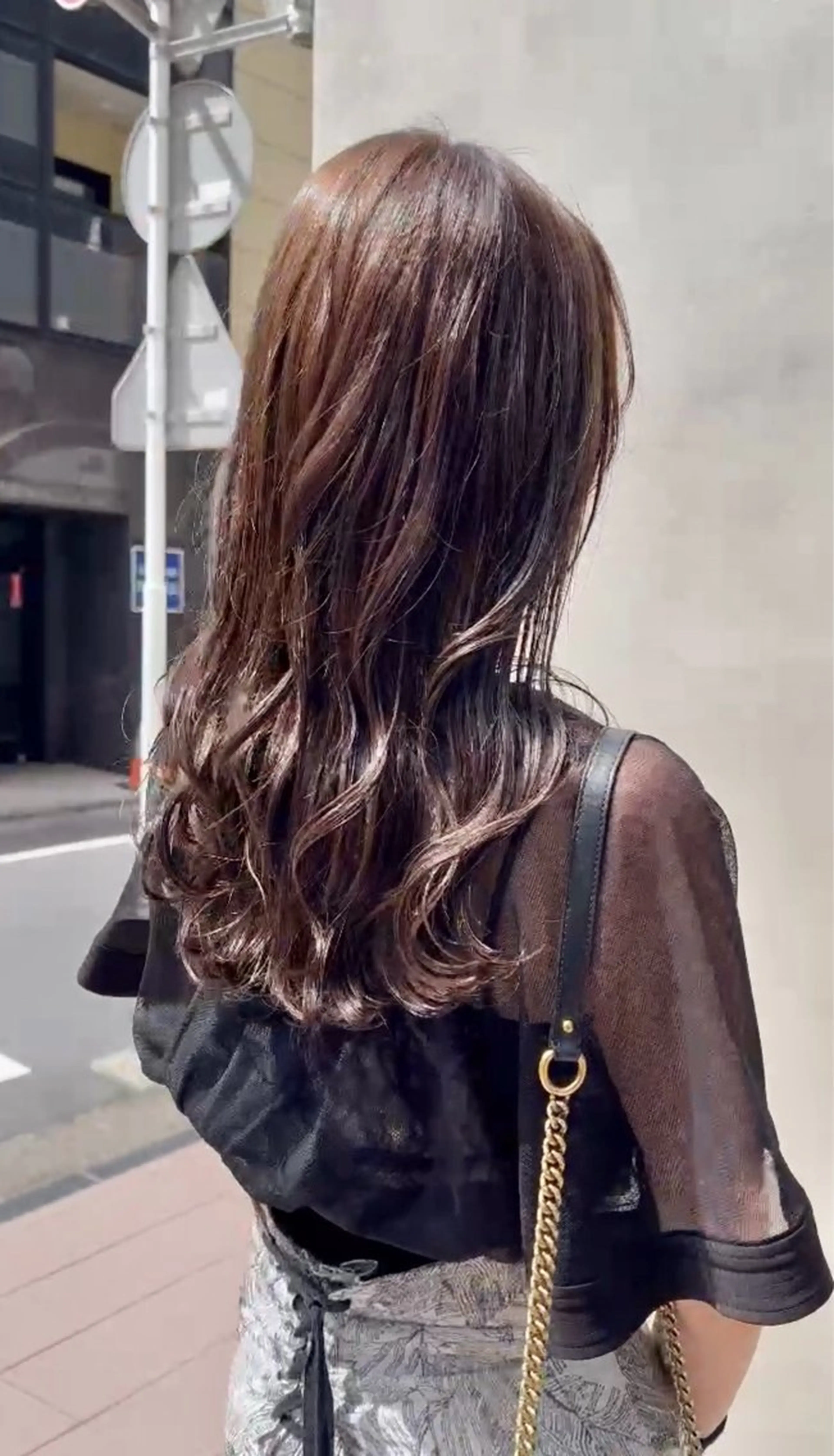ロング 顔周りカット レイヤーカット ヘアカラー トリートメント カワタ リュウセイのヘアスタイル