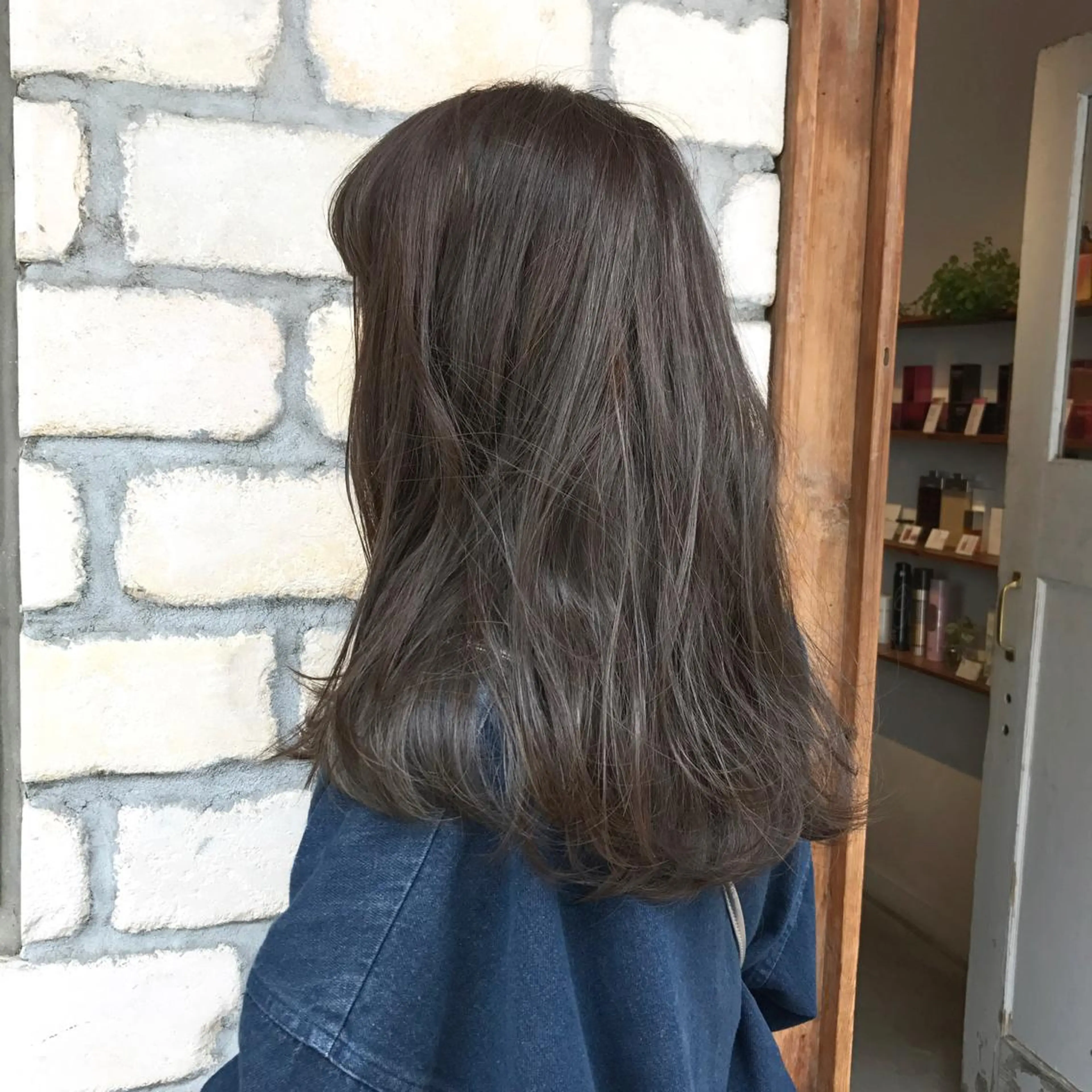 ロング カラー グレージュ ハイライトカラー ピンクカラー ハイライト emme エミィ/立川のヘアスタイル