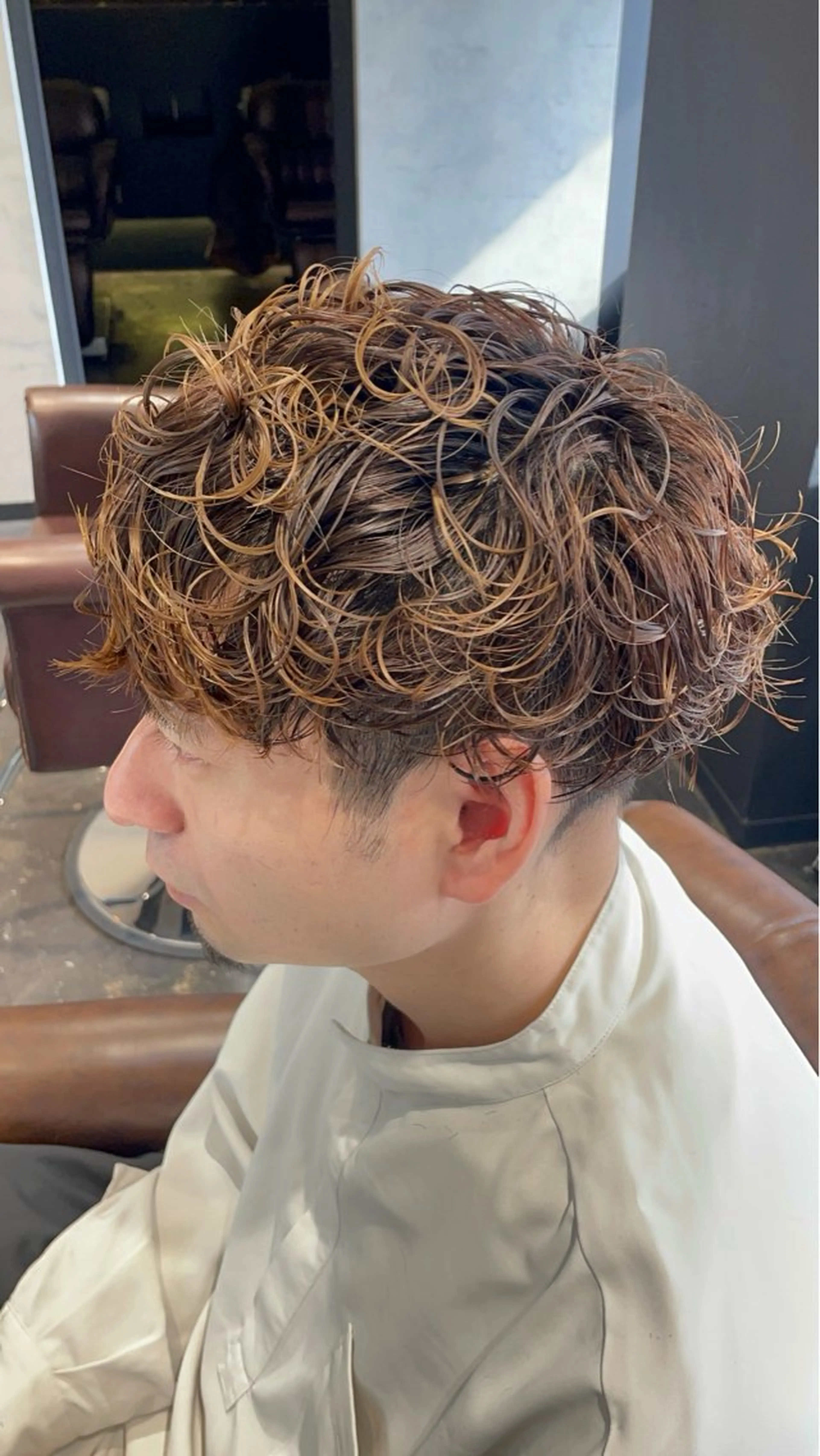 パーマ メンズ カット パーマ 💈神戸メンズ パーマ流基斗💈のヘアスタイル